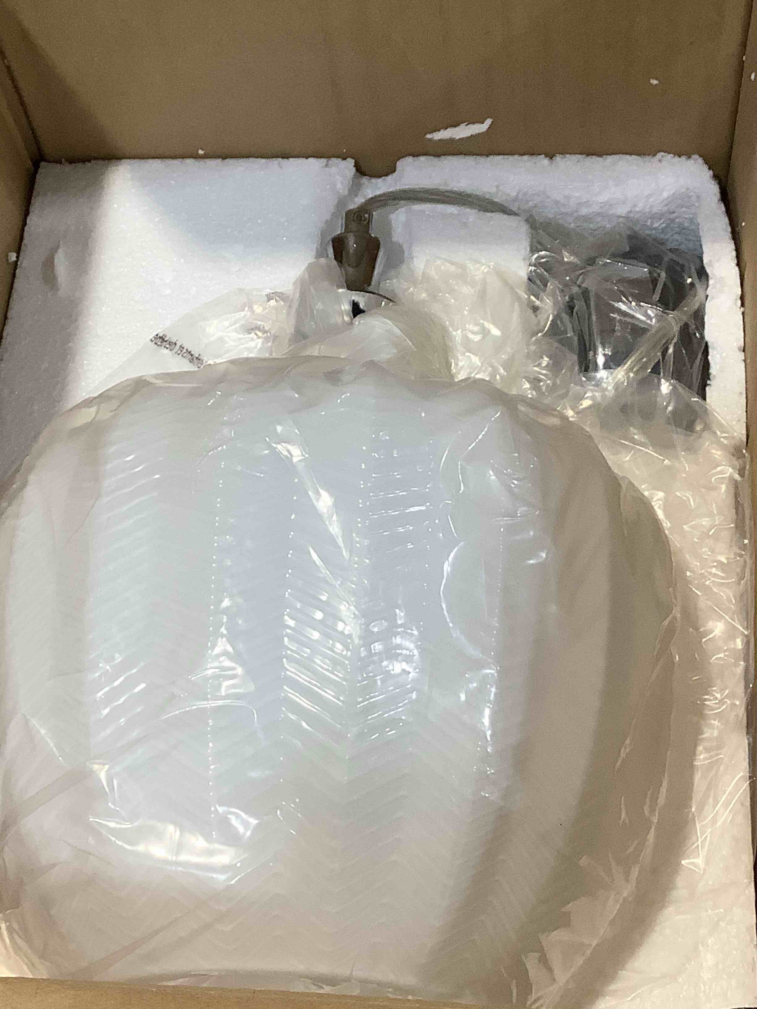 Condition photo showing New/Like New for leeman 1 milky luster glass pendant light