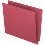 Pendaflex Color End Tab Folders Letter - 8 1/2  x 11  Sheet Size - 11 pt. Folder Thickness - Red - 8.60 lb - Recycled - 100 / Box