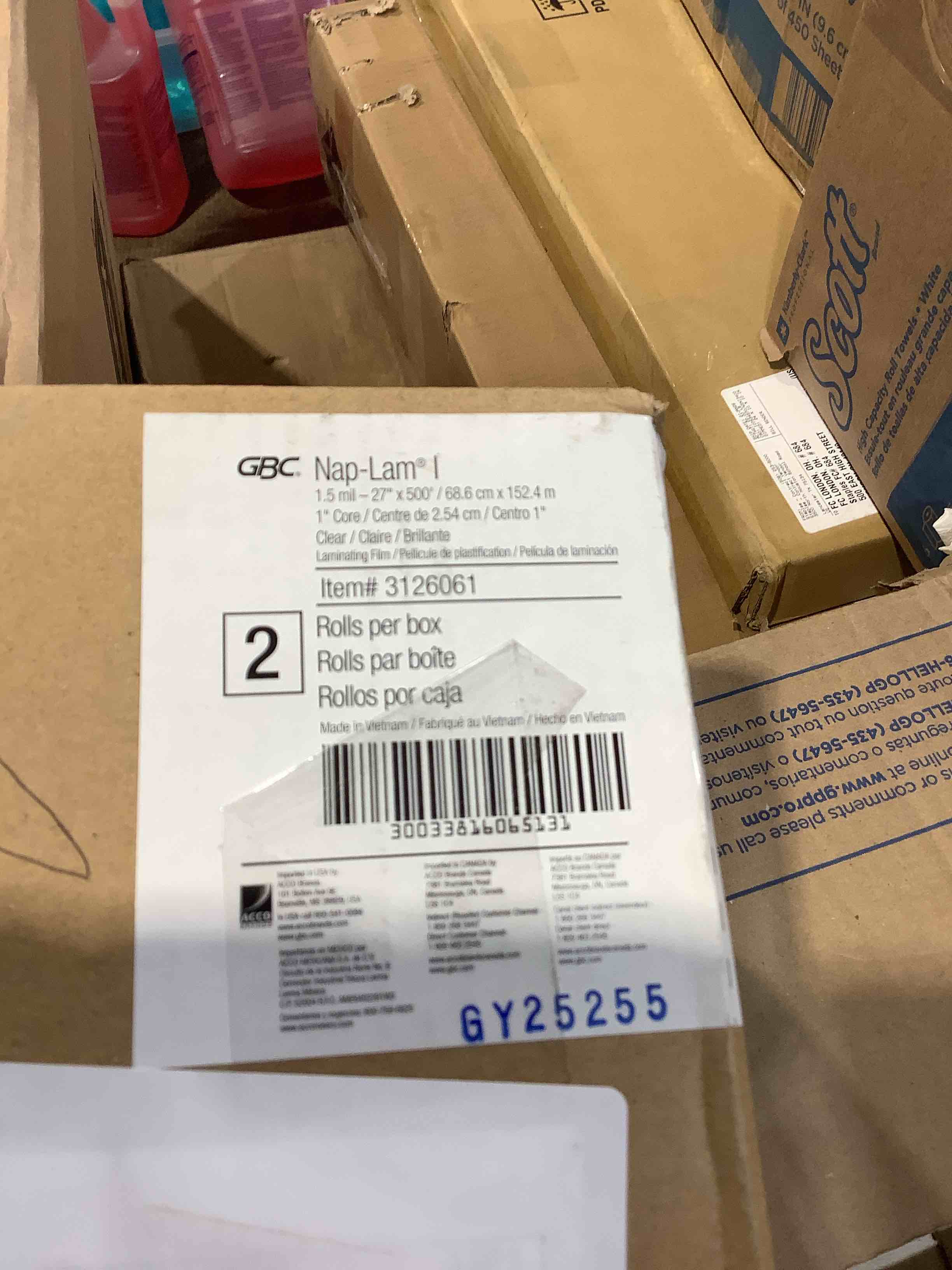 Condition photo showing New/Like New for gbc standard laminating roll film gloss 27 x 500 15 mil 1 roll - thermal