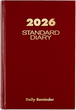Condition photo showing New/Like New for at-a-glance 2026 diary, standard diary, daily, 5-3/4" x 8-1/4", small, 12-month, hardcover, red (sd3891326), 3 count