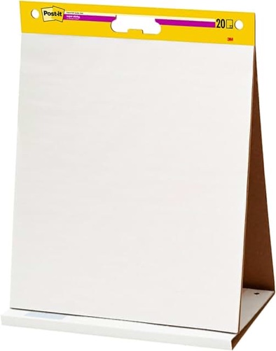 post-it super sticky tabletop easel pad  white  20 in. x 23 in.  1 pad