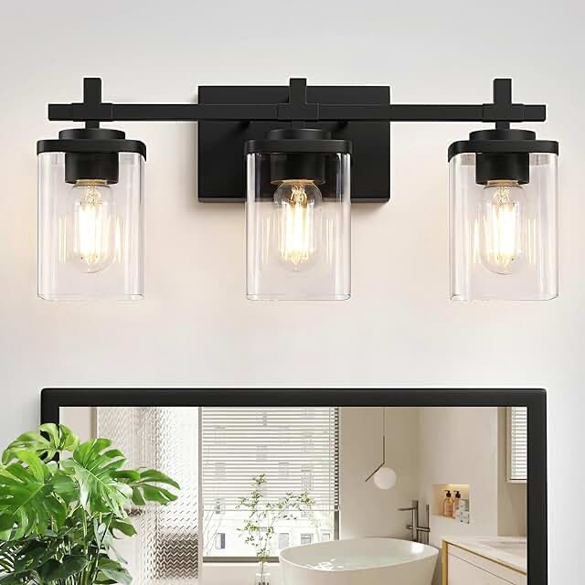 Dimmable vanity lighting for bathroom