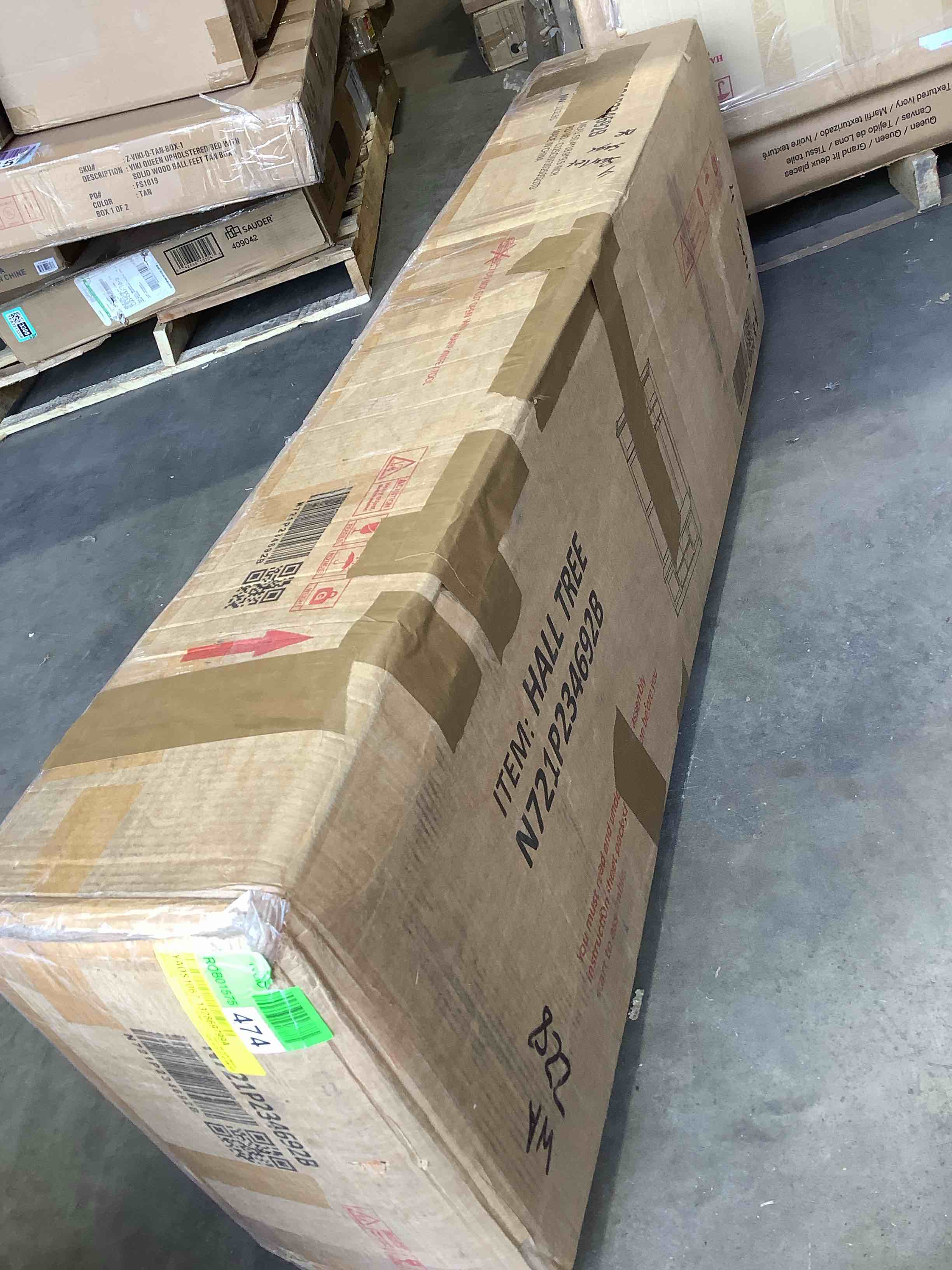 Condition photo showing New/Like New for 4 in 1hall tree with seat, storage, shoe and clothes storageblack