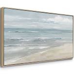 Natural landscape series MV, THE SHORE LINE MEETS THE SAND, Canvas painting