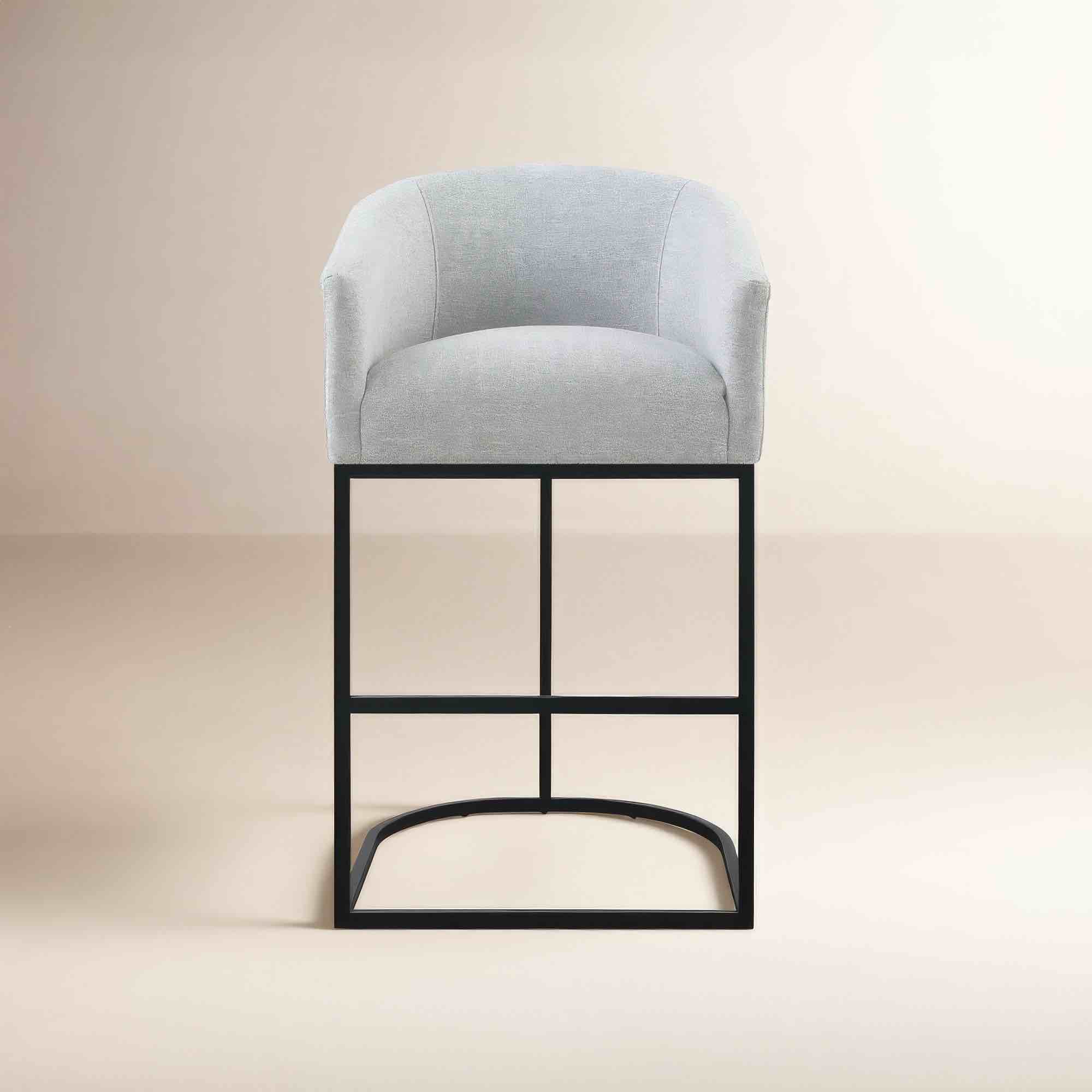 Austri Counter and barstool, White