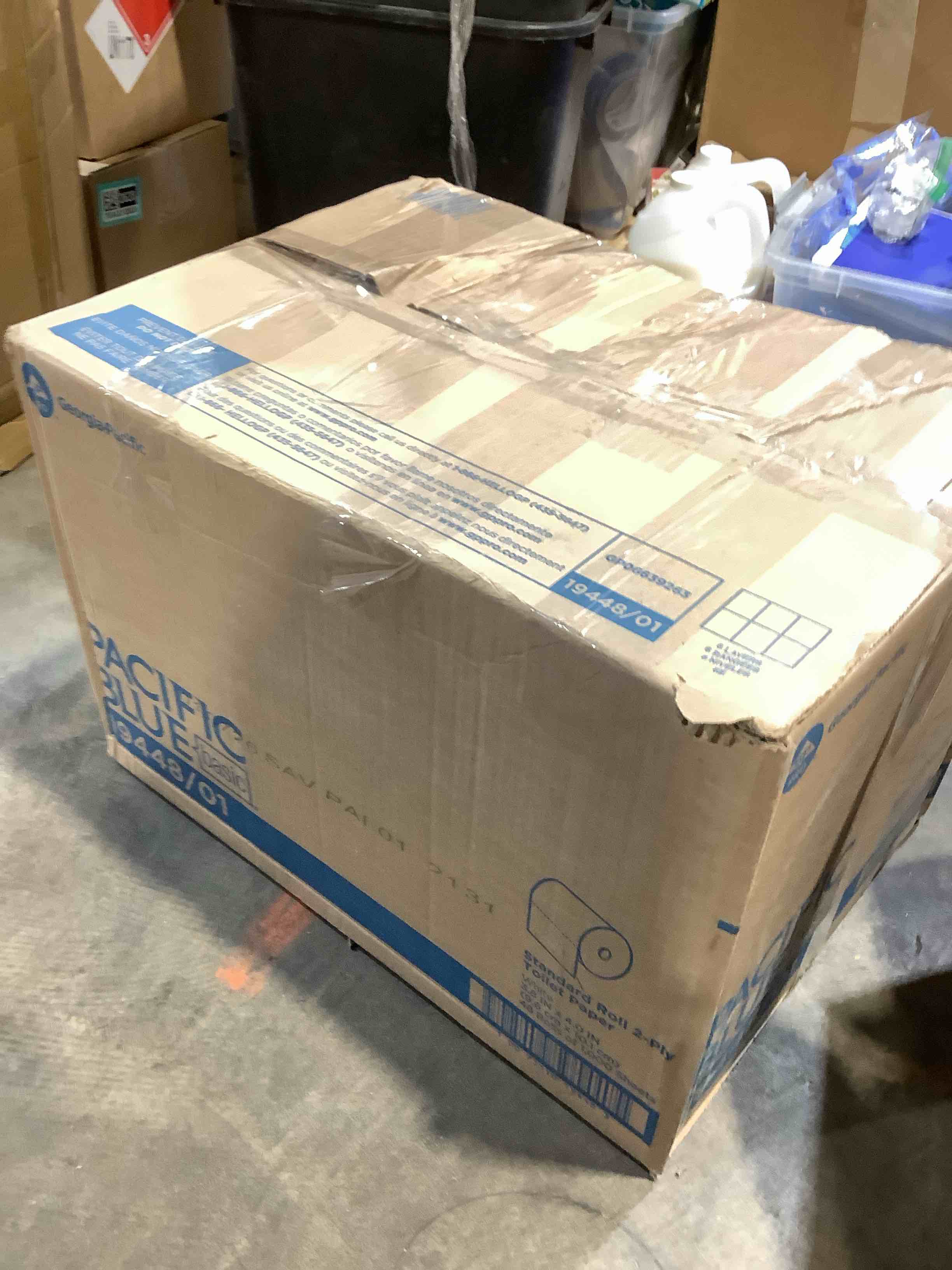 Condition photo showing New/Like New for georgia pacific professional high-capacity toilet paper 2-ply white 1000 sheets/roll 48 rolls/carton