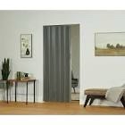 Elite 48 in. W. x 80 in. City Grey Vinyl Accordion Door with Hardware included