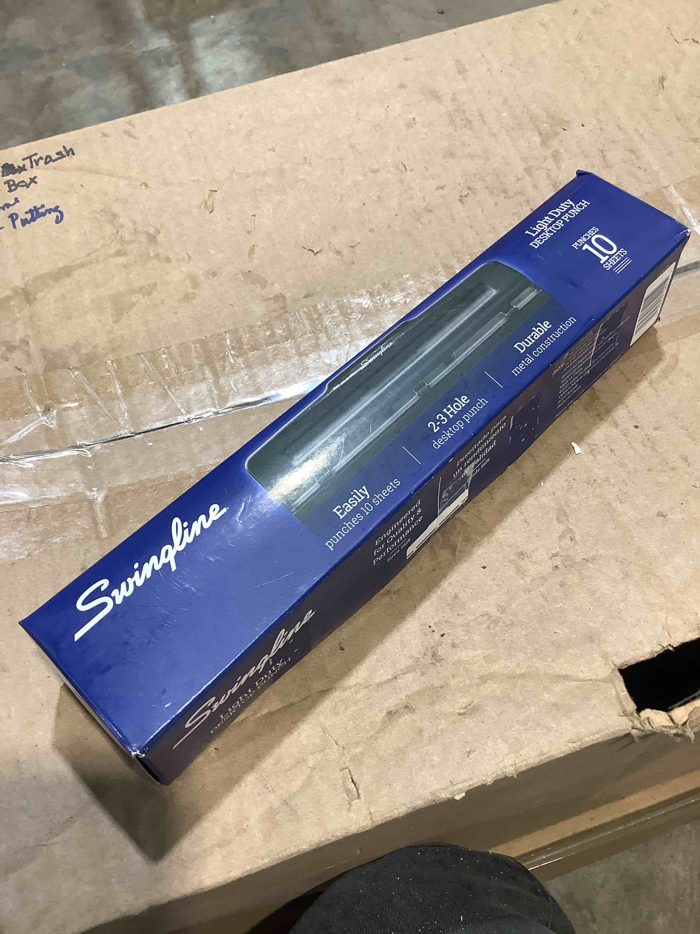 Condition photo showing New/Like New for swingline light duty punch  2-3 holes  7 stops  10 sheets