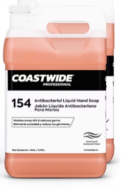 coastwide professional 154 antibacterial liquid hand soap, 1 gallon 