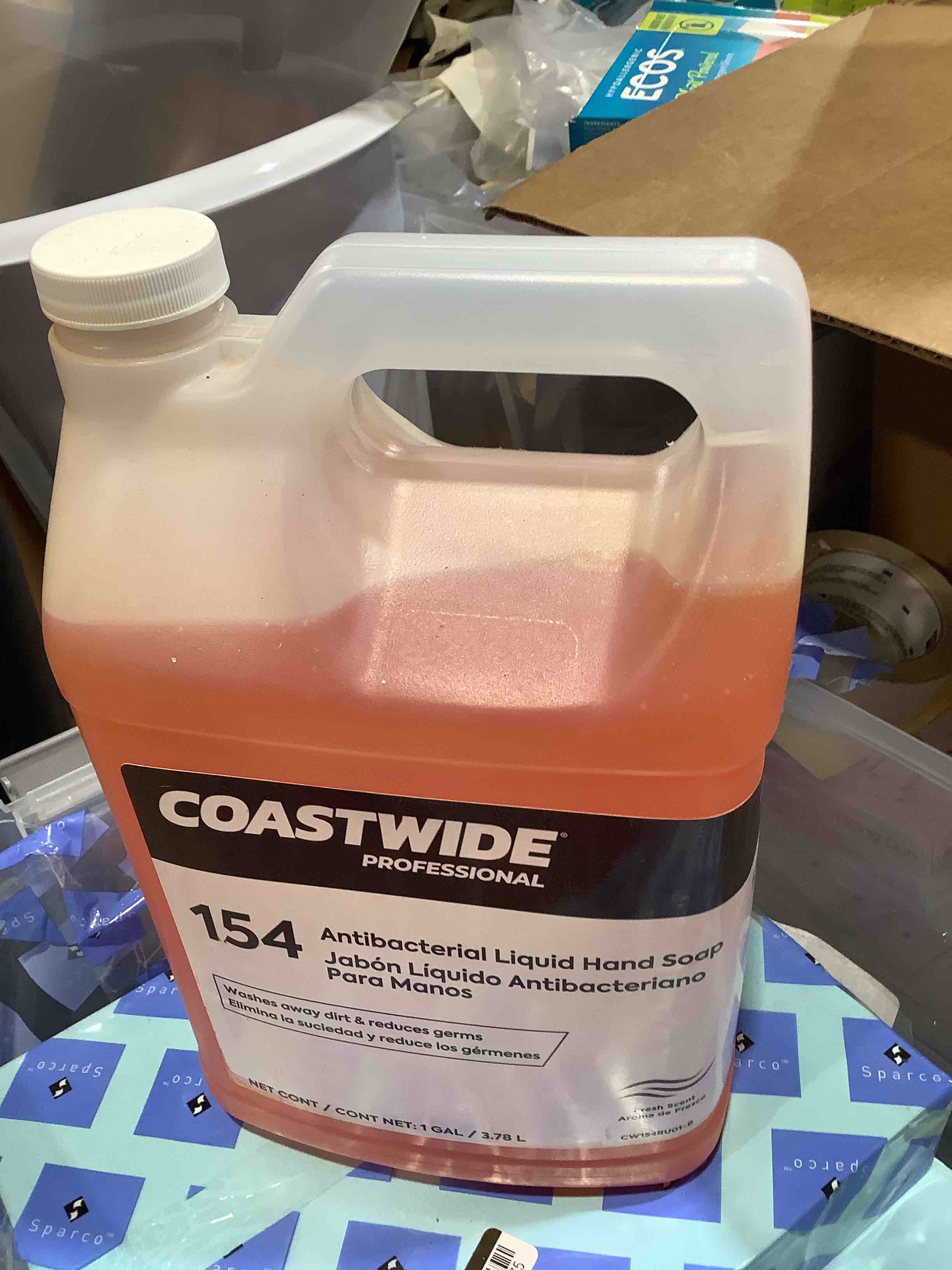 Condition photo showing New/Like New for coastwide professional 154 antibacterial liquid hand soap, 1 gallon 