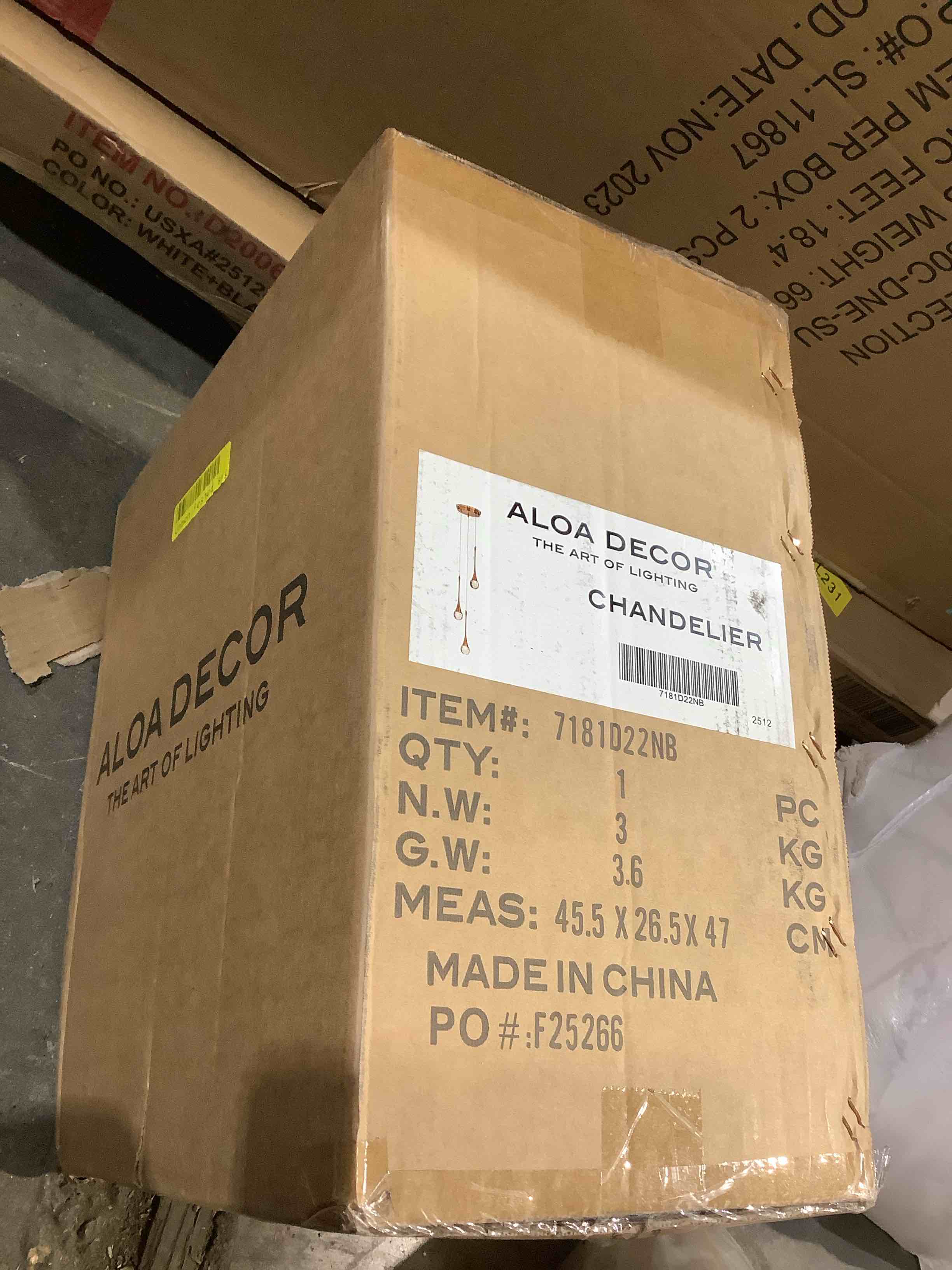 Condition photo showing Good Condition for aloa decor 3 tier chandelier