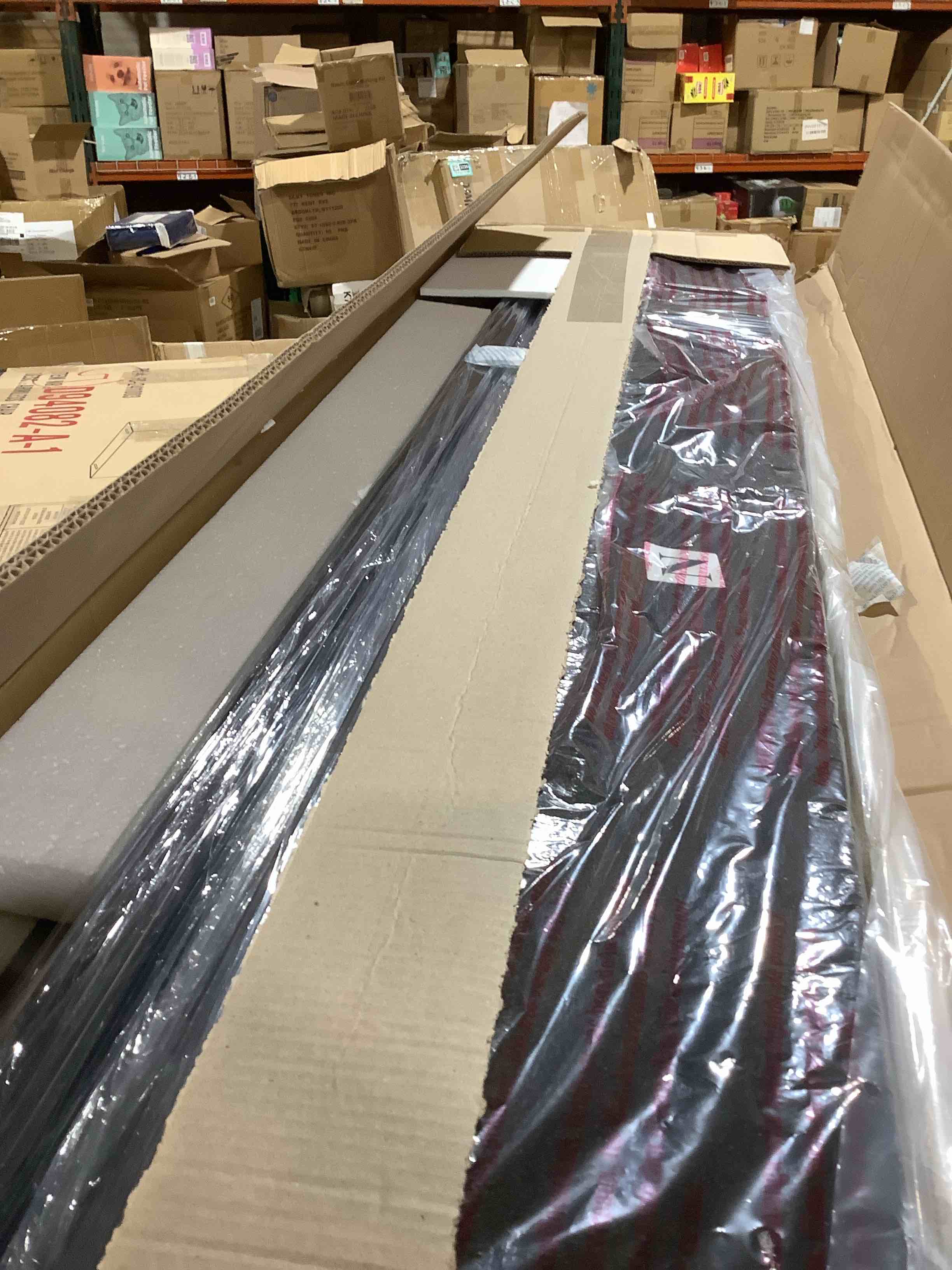 Condition photo showing Good Condition for beige upholstered bed rails for king size bed, incomplete