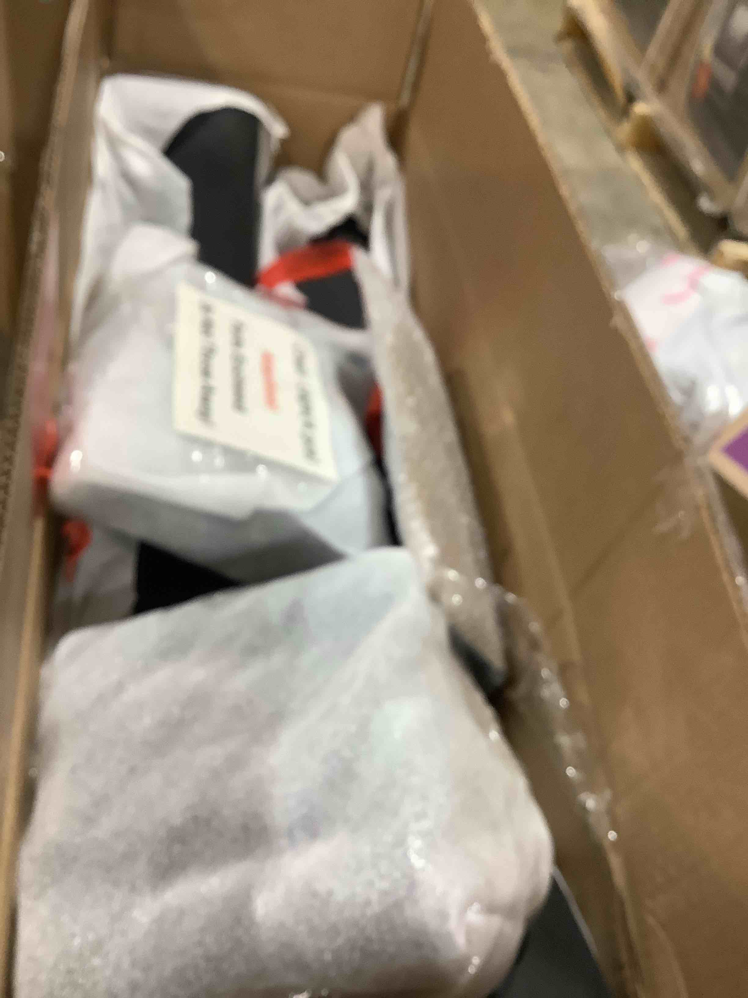 Condition photo showing Good Condition for modern chenille sofa, black, incomplete 