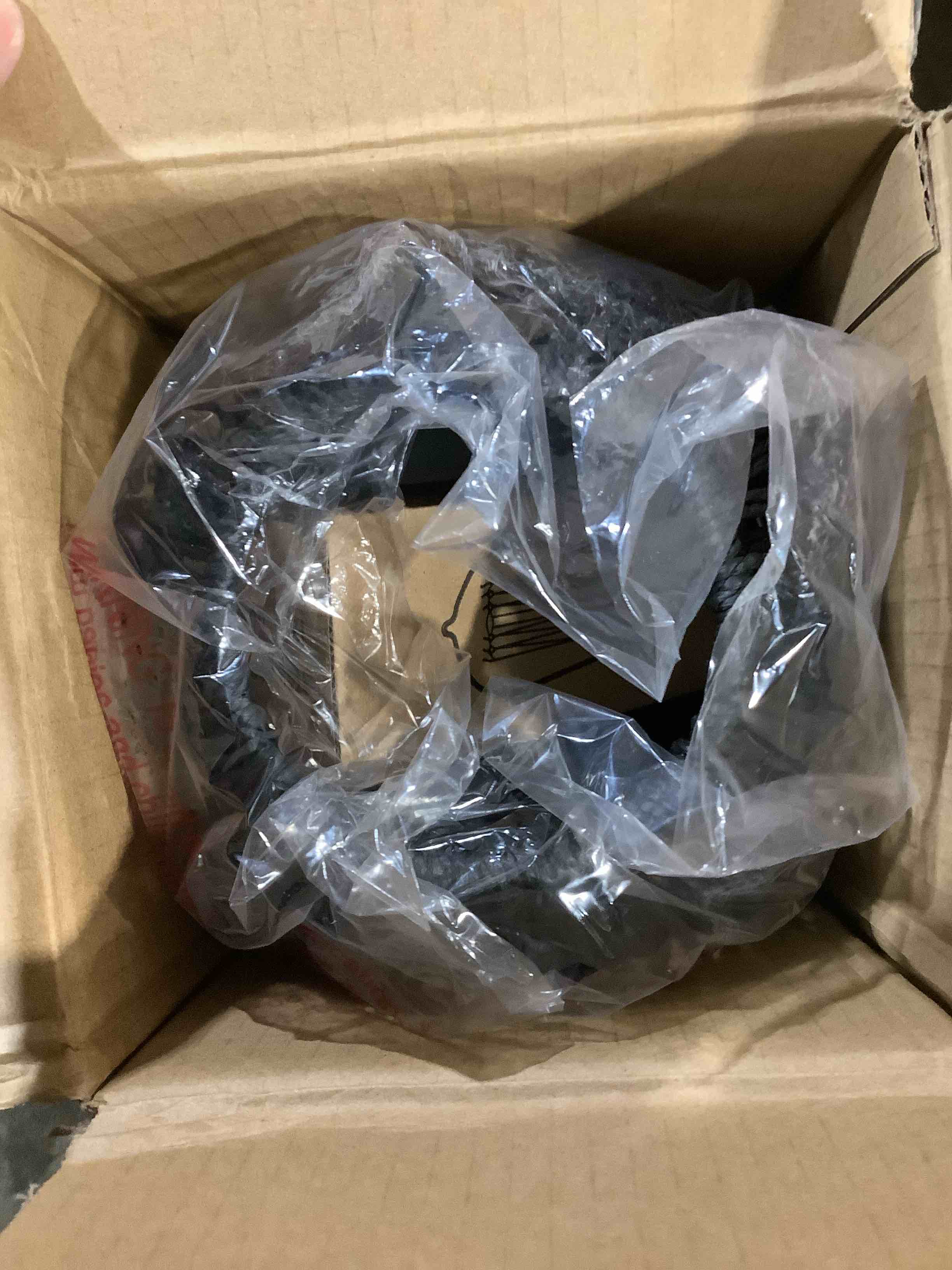 Condition photo showing Good Condition for plug-in ratten black pendant, light hanging light