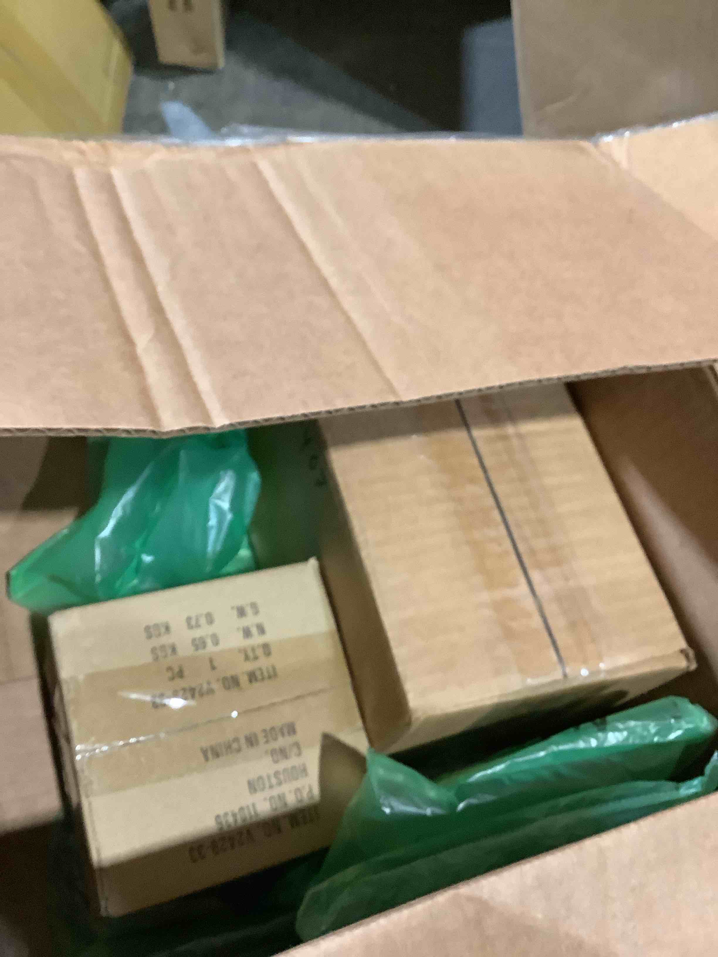 Condition photo showing New/Like New for volume lighting 60-watt equivalent integrated led brushed nickel cylindrical mini pendant with clear & etched white cased glass shades