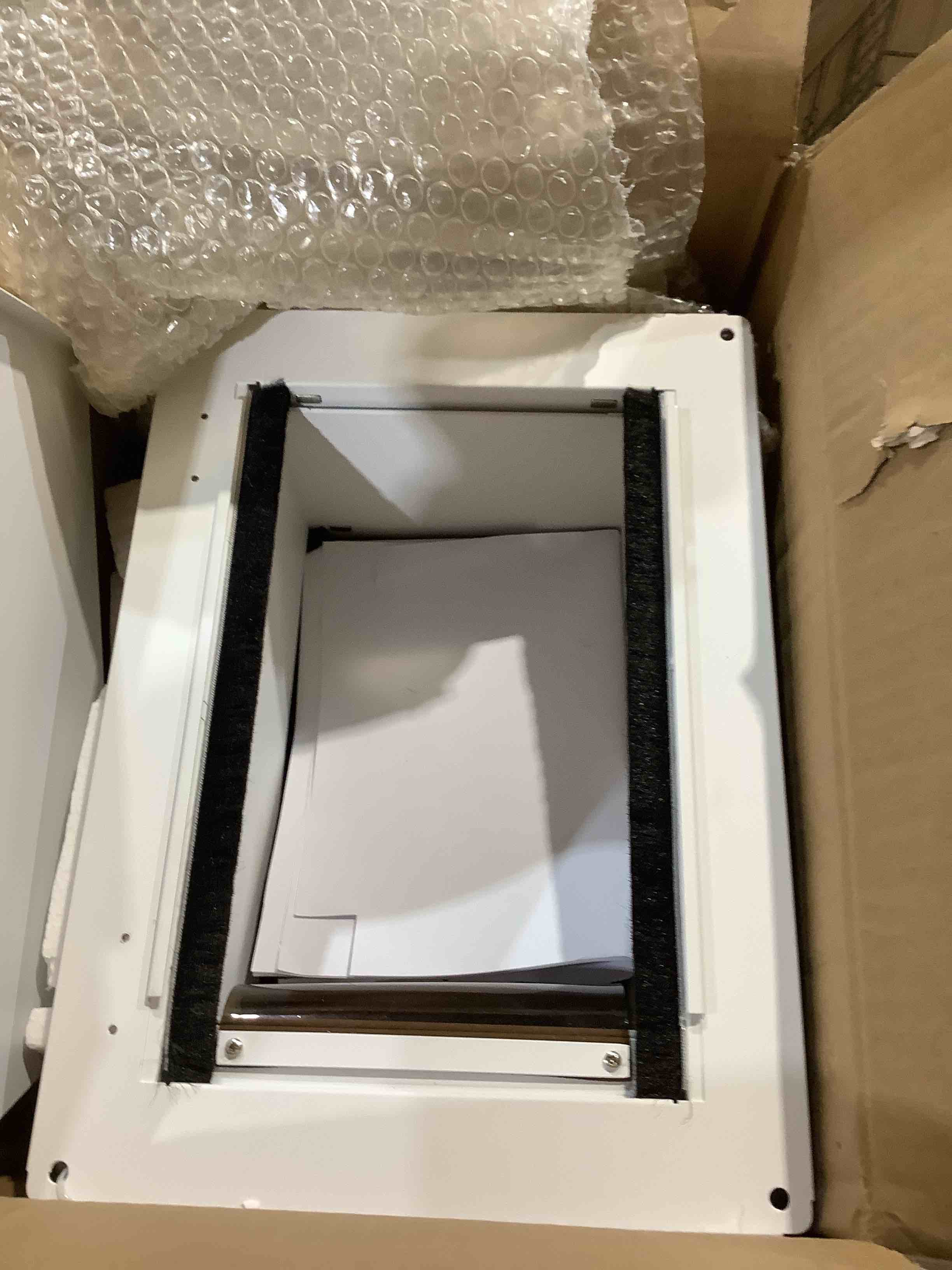 Condition photo showing New/Like New for pet door for wall adjustable depth small/medium