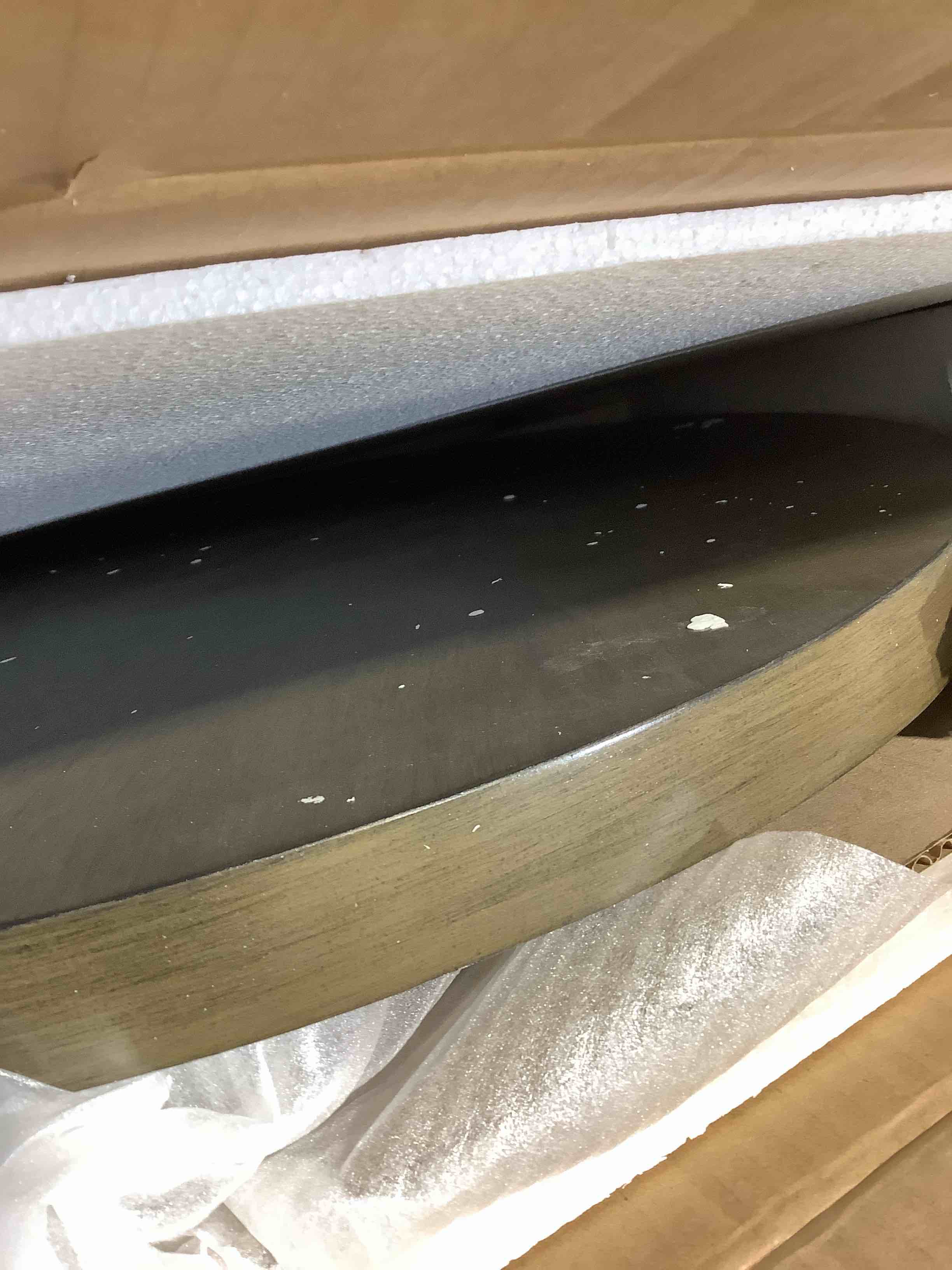 Condition photo showing New/Like New for roundhill furniture perth contemporary round end table with shelf