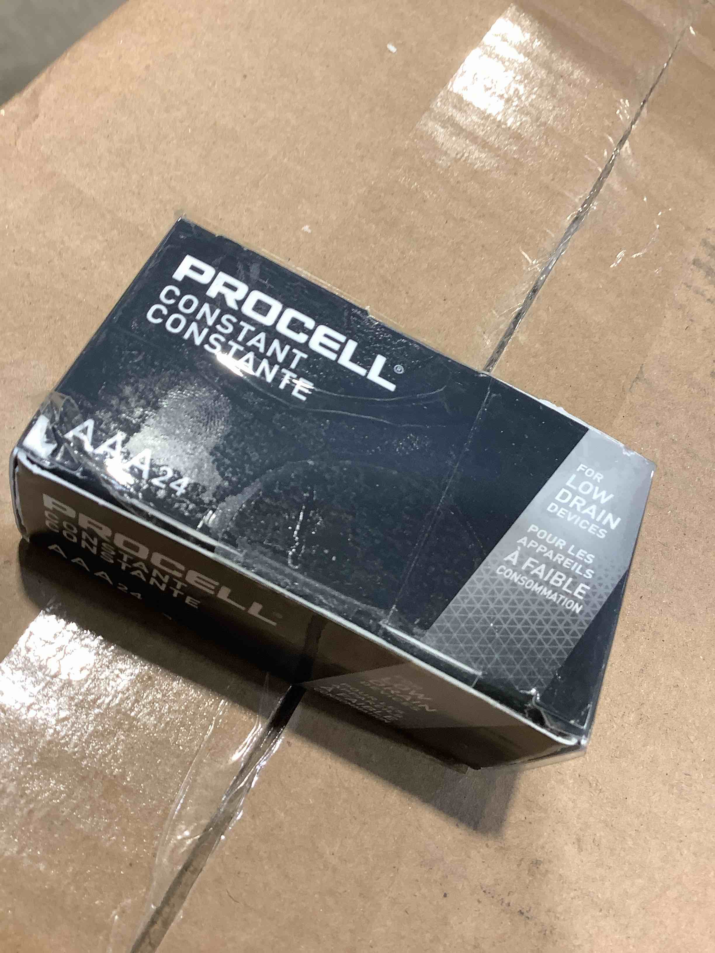 Condition photo showing New/Like New for procell aaa alkaline batteries  box of 24