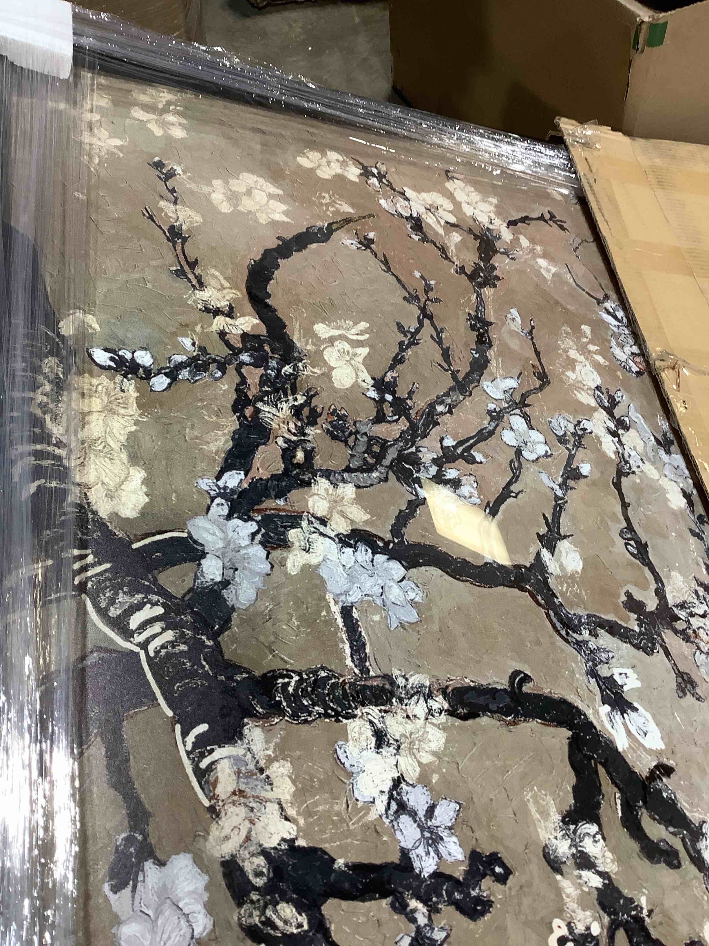 Condition photo showing New/Like New for  vincent van gogh * ivory blossoms inspiration * painting