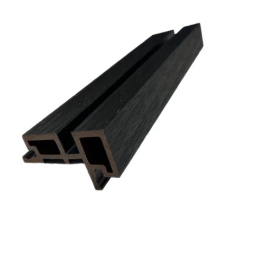 Black Slat Seamless Corner Trim for 5 Strip 1" Wide Slat Panels