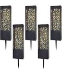 westinghouse led solar path lights 30 lumens, 5-pack, blackwestinghouse led solar path lights 30 lumens, 5-pack, black 