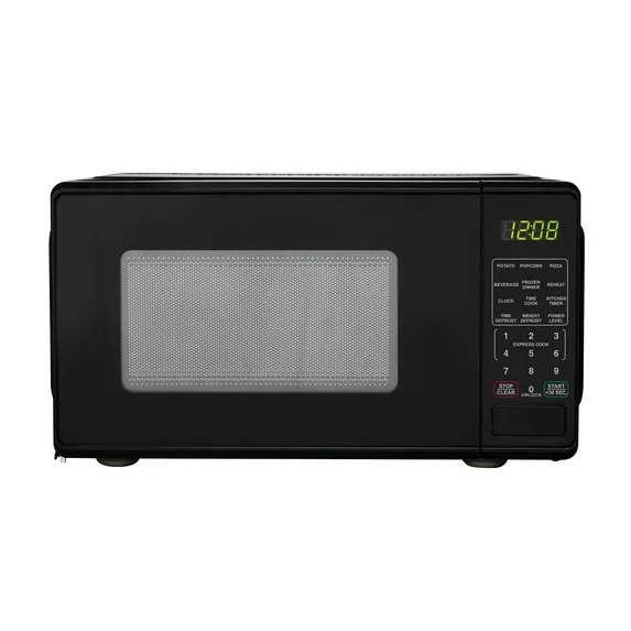 Mainstays 0.7 Cu ft Countertop Microwave Oven, 700 Watts, Black ***Works Great***