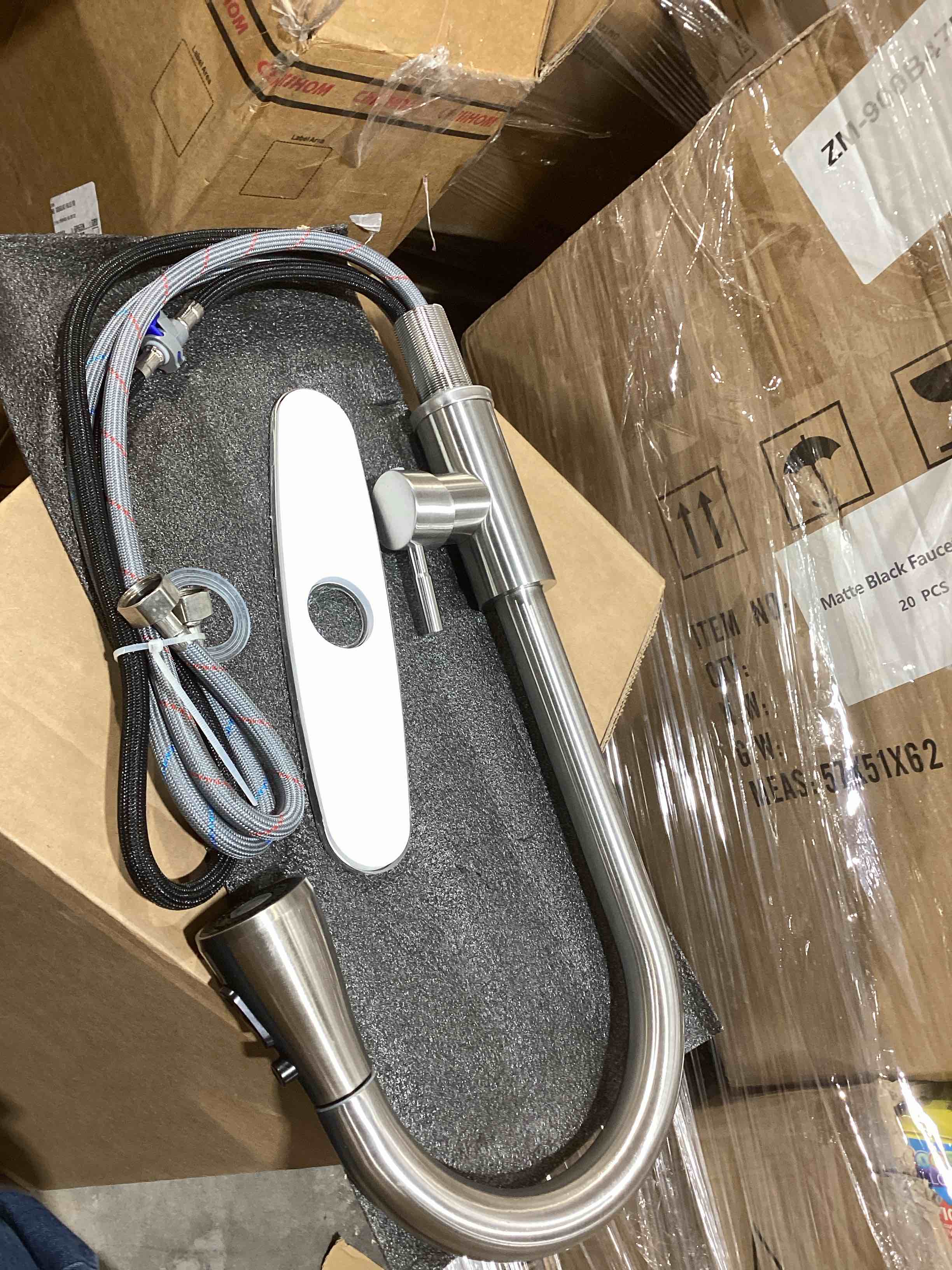 Condition photo showing Good Condition for Kitchen Faucet with Pull Down Sprayer (Brushed Nickel)