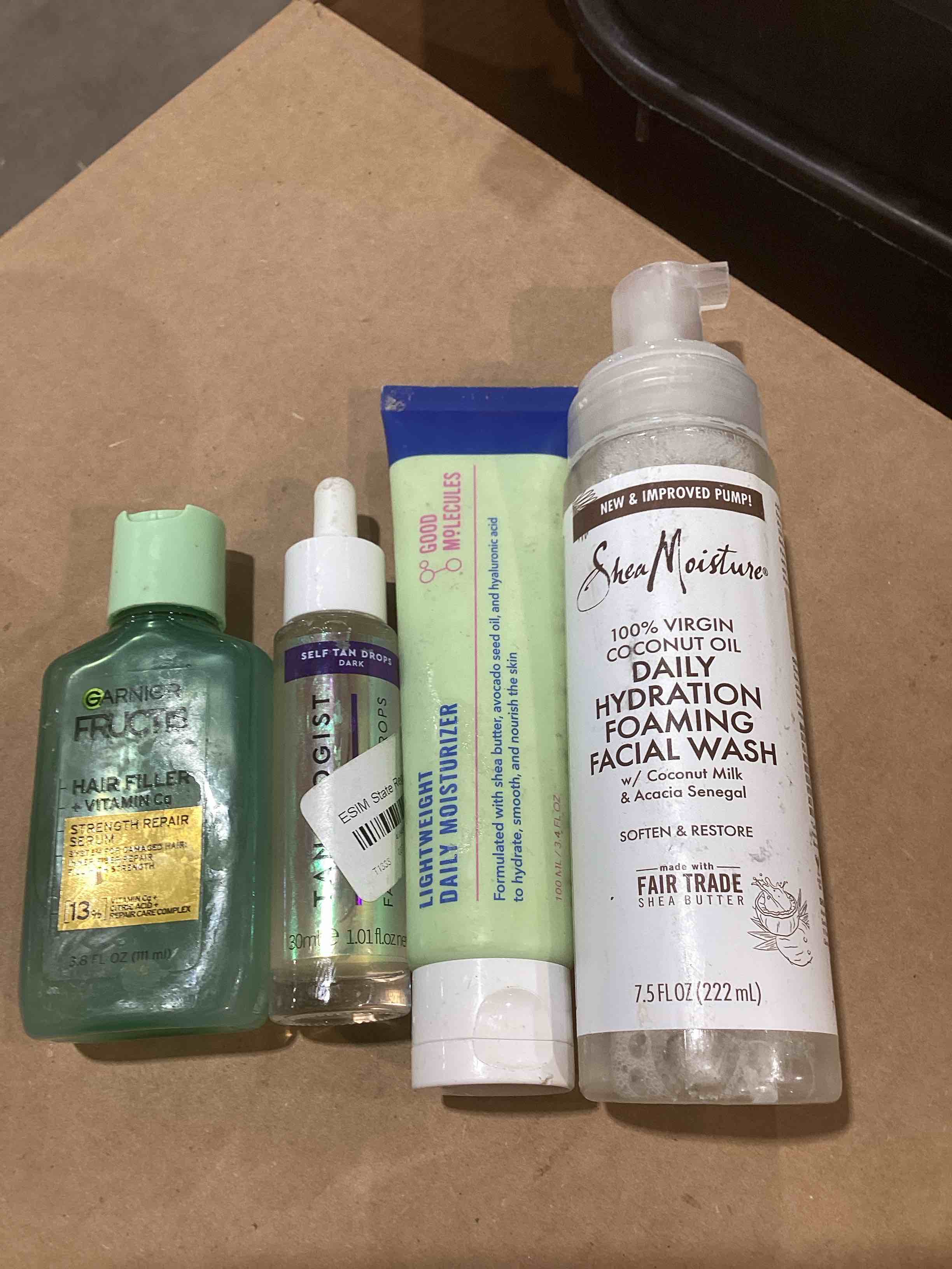 assorted beauty products