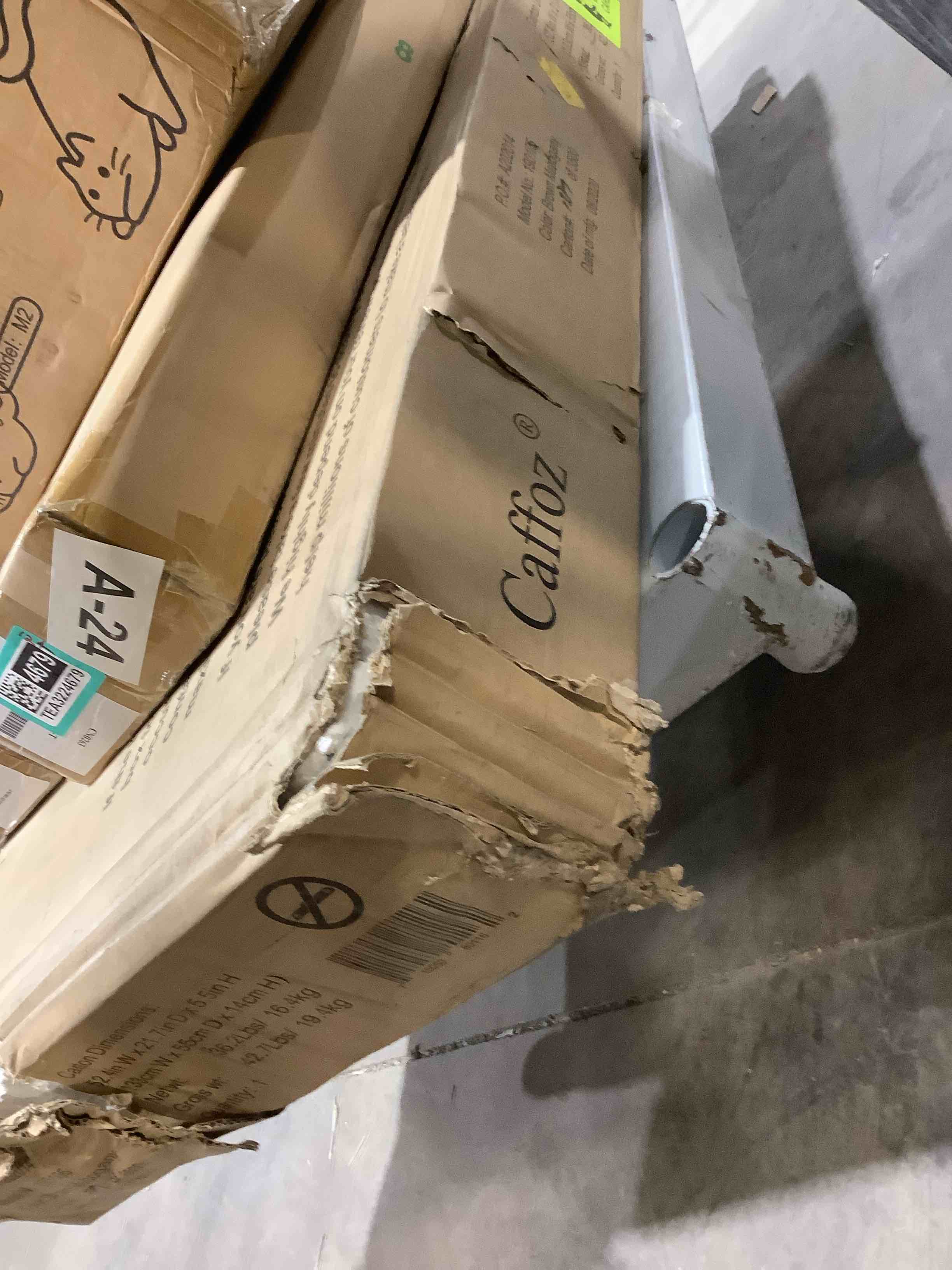 Condition photo showing Good Condition for Caffoz Home Office 2-drawer Writing Desk Oak Brown