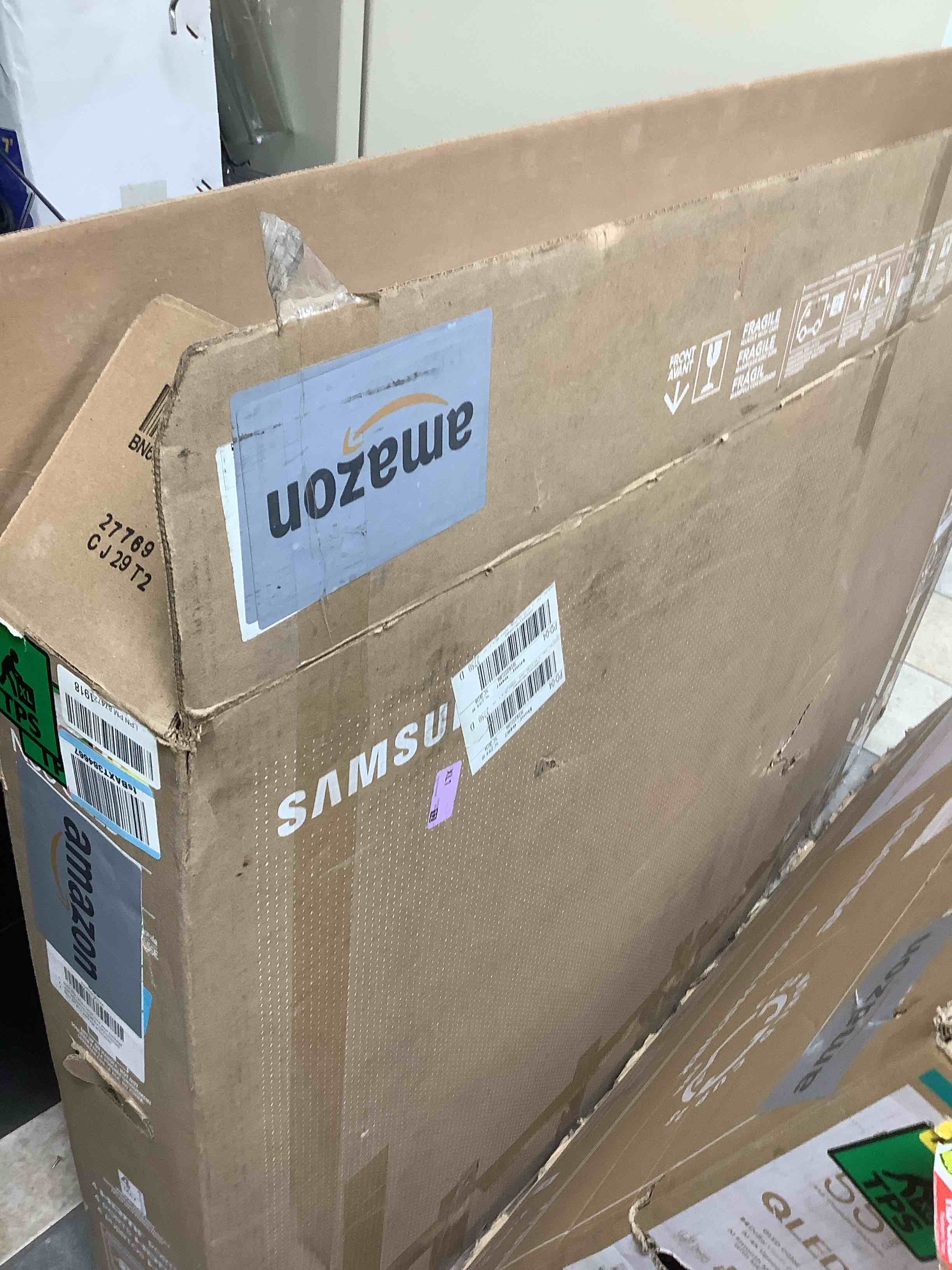 Condition photo showing As Is for Samsung NeoQLED 65 inch TV