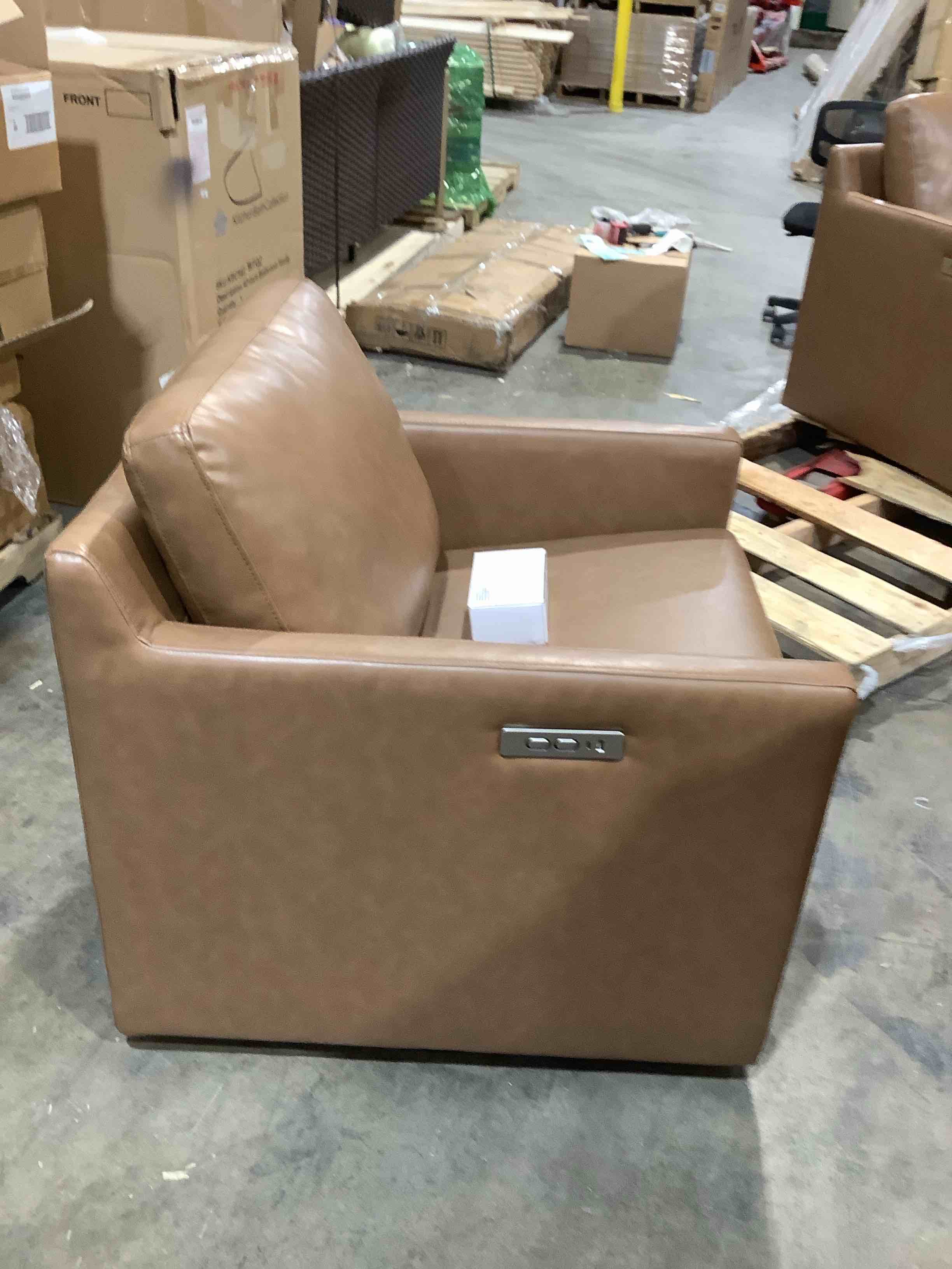 Condition photo showing Good Condition for Bradner 29.5" Wide swivel power recliner with USB, power adapter in office