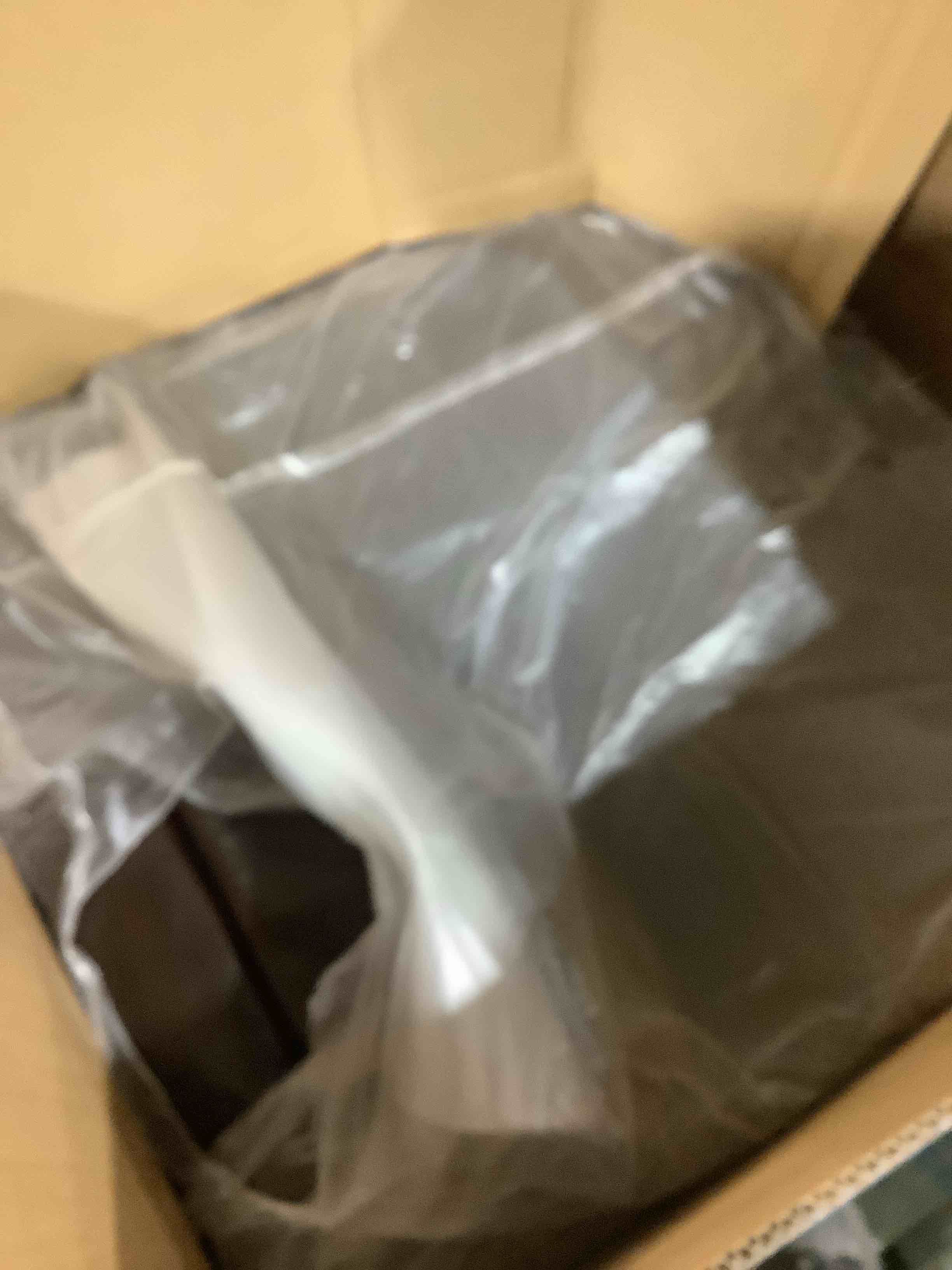 Condition photo showing Good Condition for Oversize swivel rocking recliner chair dark brown faux leather, incomplete 