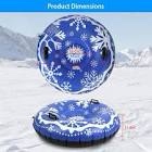  Happy winter round inflatable snow tubes