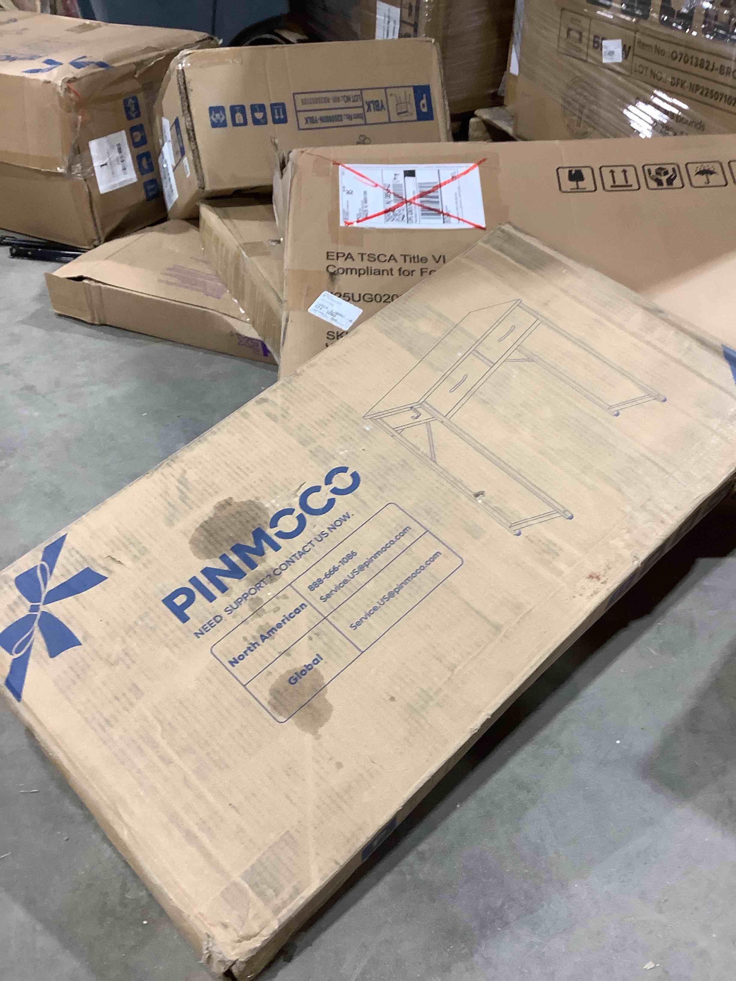 Condition photo showing Good Condition for Small office computer desk with two drawers white