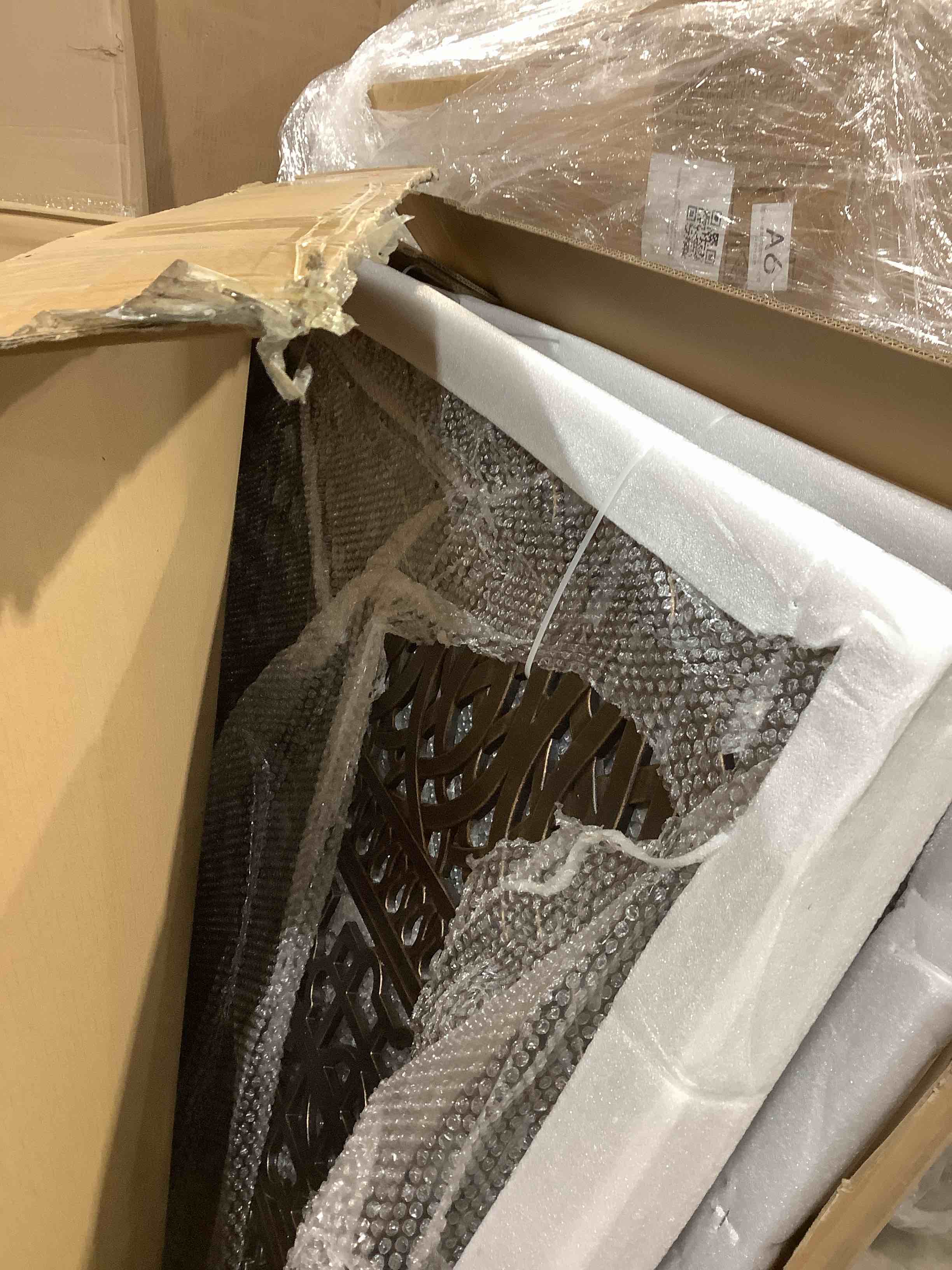 Condition photo showing Good Condition for Outdoor Dining Table, All-Weather Cast Aluminum Table