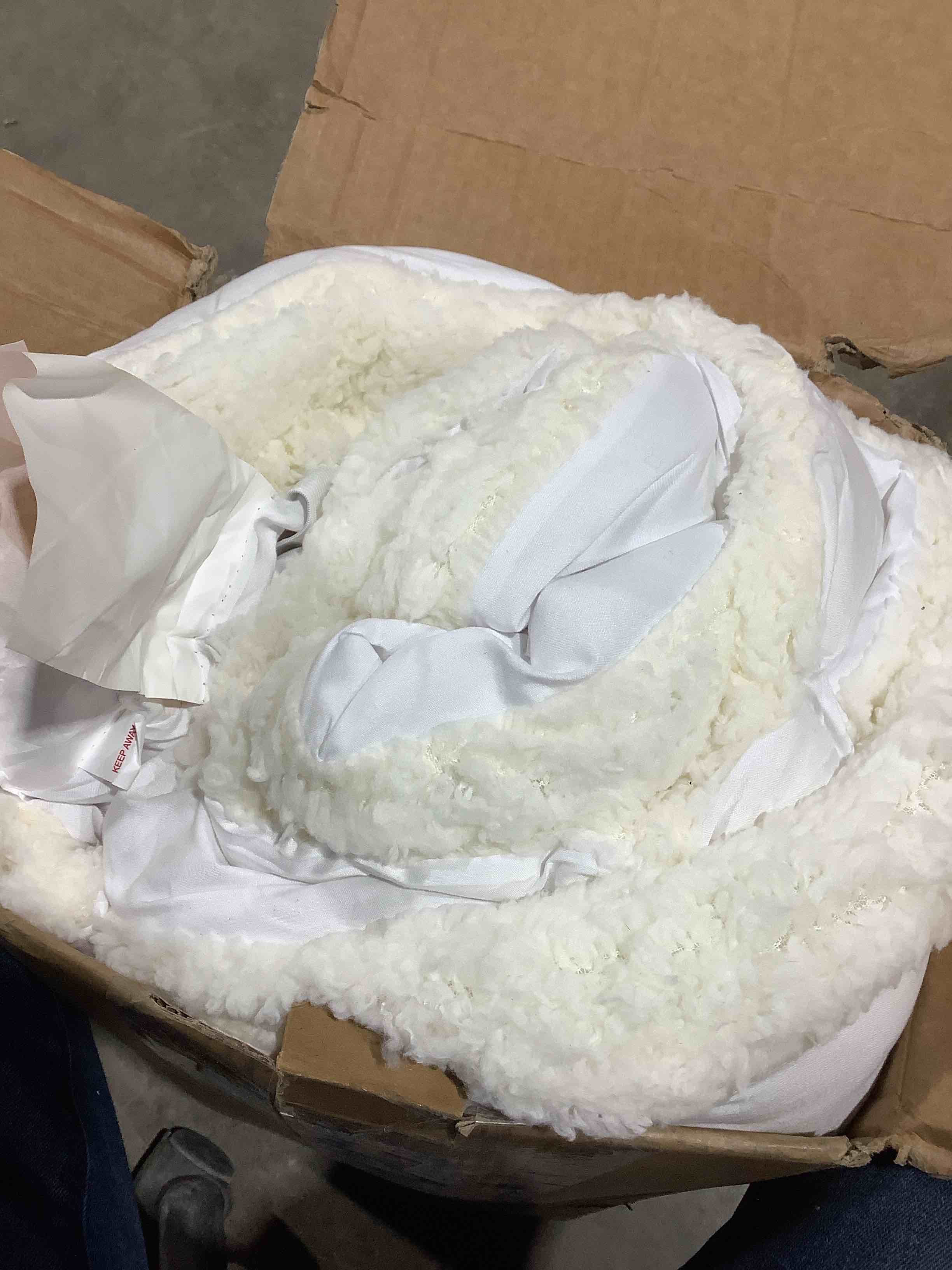 Condition photo showing New/Like New for Reversible Lambswool Mattress Topper Machine Washable, Full