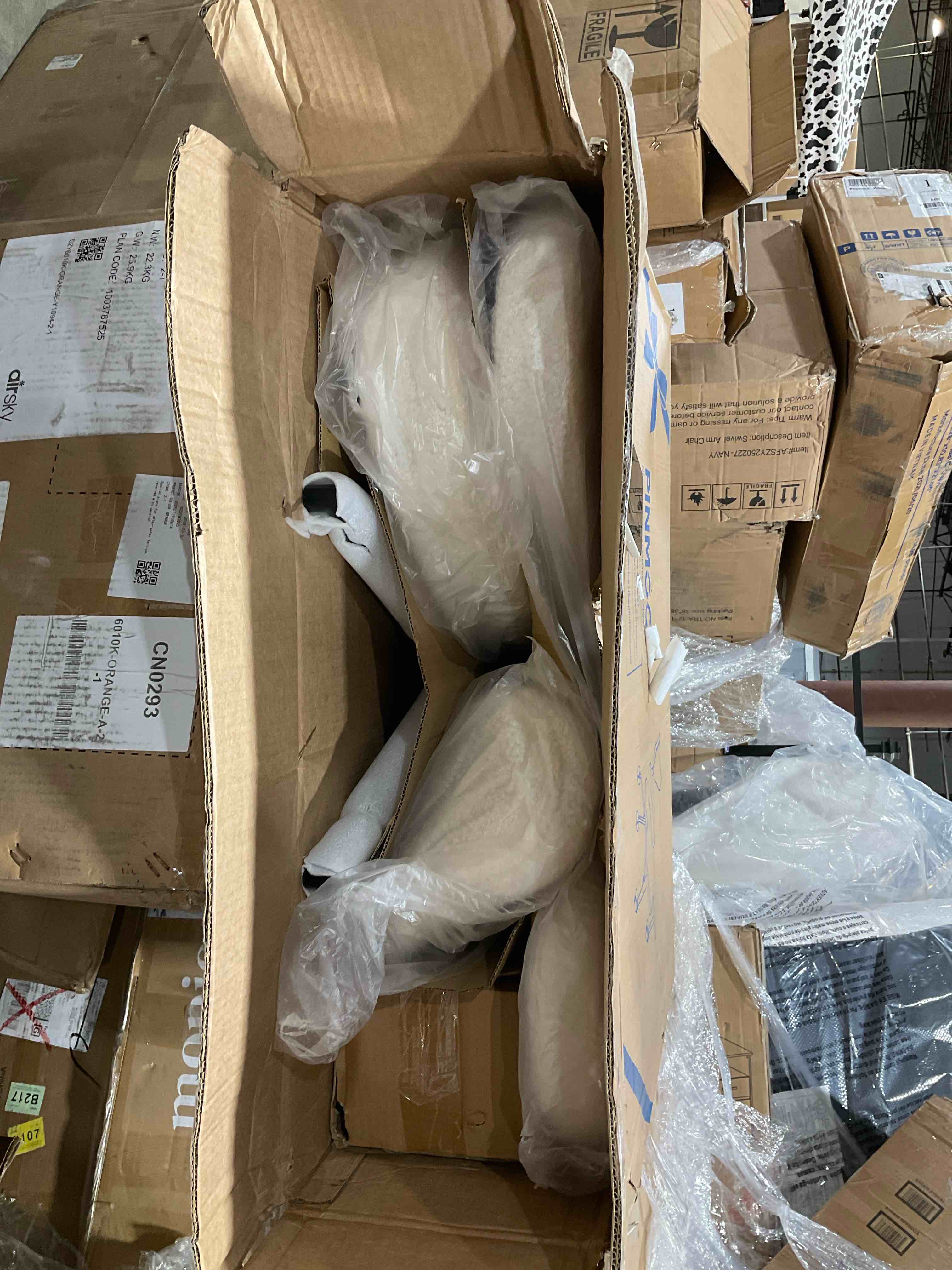 Condition photo showing New/Like New for Nost & Host Cross Legged Office Chair with Wheels, 4INCH ADHD Chair for Adults, Meditation Chair, Height Adjustable Seat, Yoga Chair, Teddy Fabric, Off White