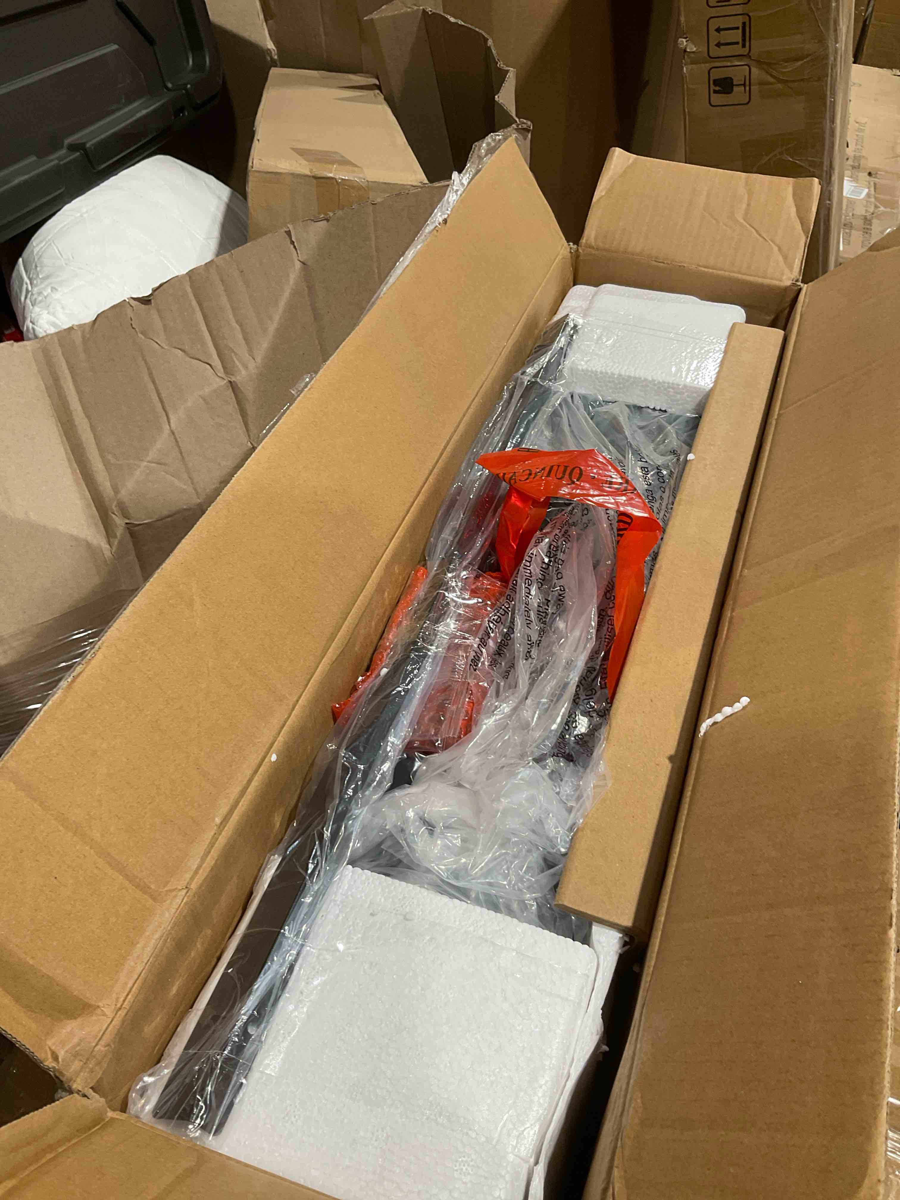 Condition photo showing New/Like New for Fireplace, Wall Fireplace , Realistic Log and Crackling Sound, Overheating