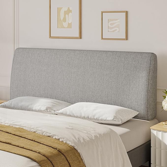 Condition photo showing New/Like New for Upholstered Modern Headboard for Queen Size Bed, Height Adjustable and Ergonomic Headboard, Easy Assemble, Sturdy and Durable, Linen Finish, Grey