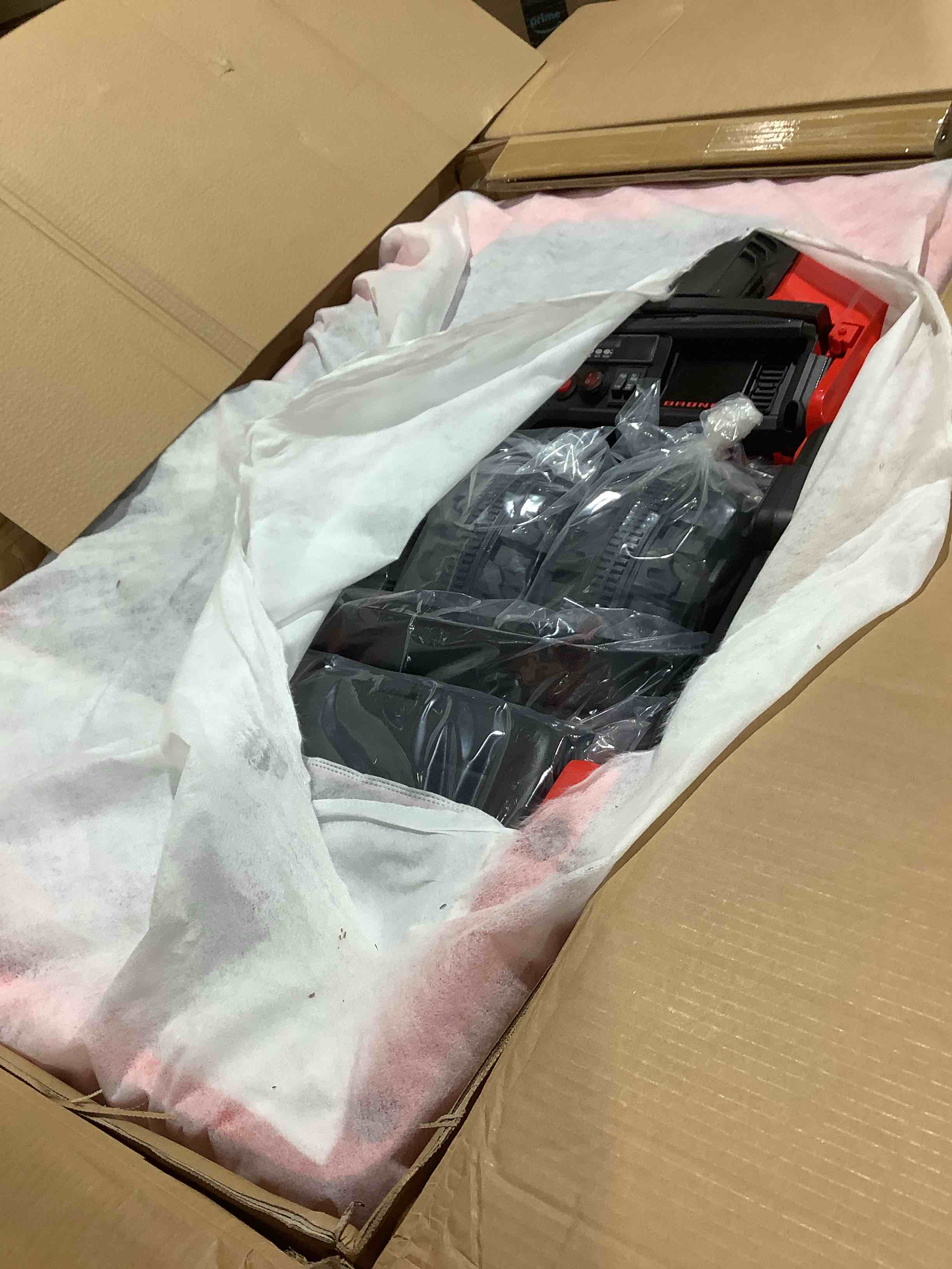 Condition photo showing New/Like New for Ford bronco raptor battery powered ride on car, AW0975R, red