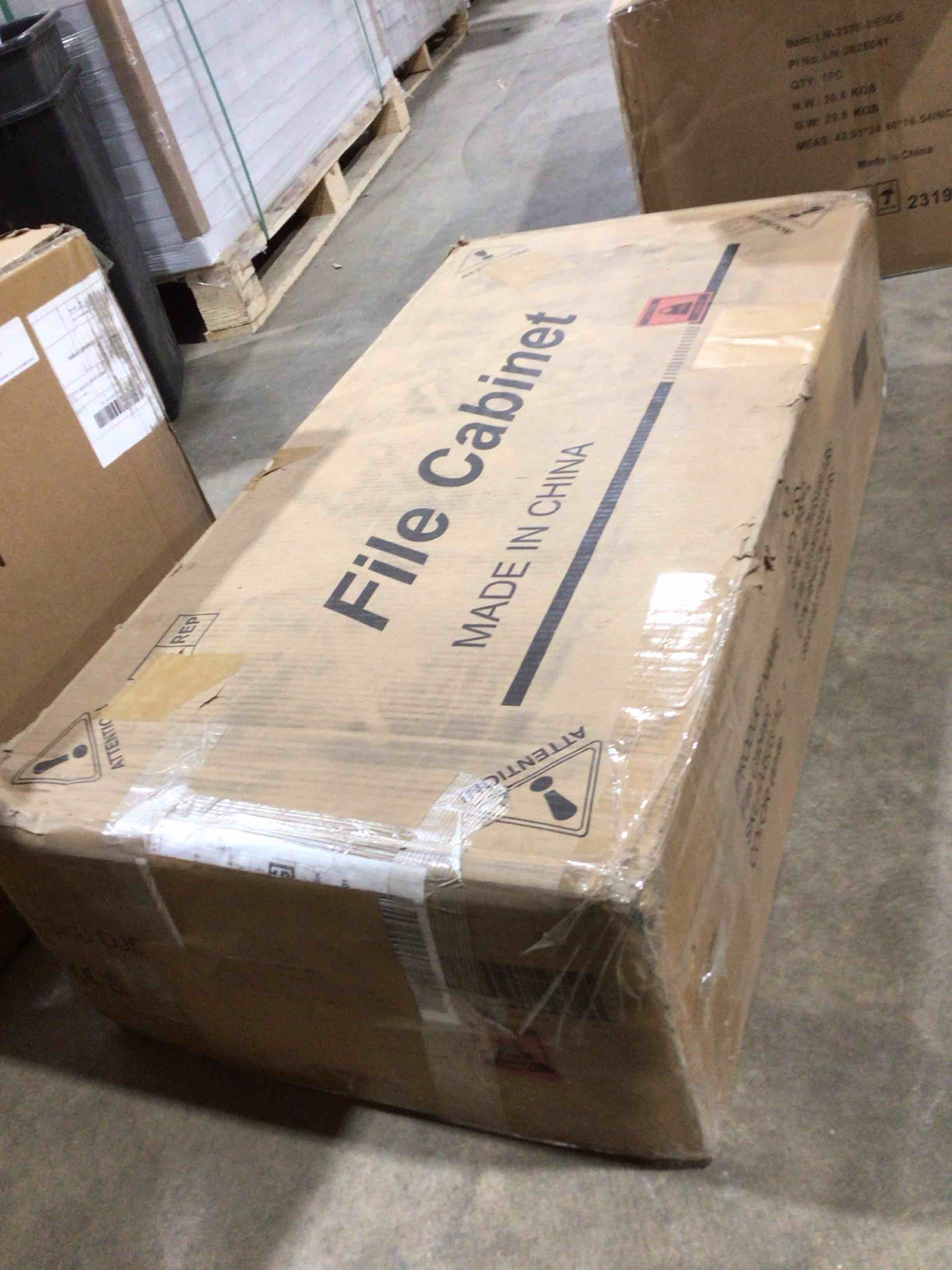 Condition photo showing Good Condition for Two drawer file cabinet with a lock and charging station