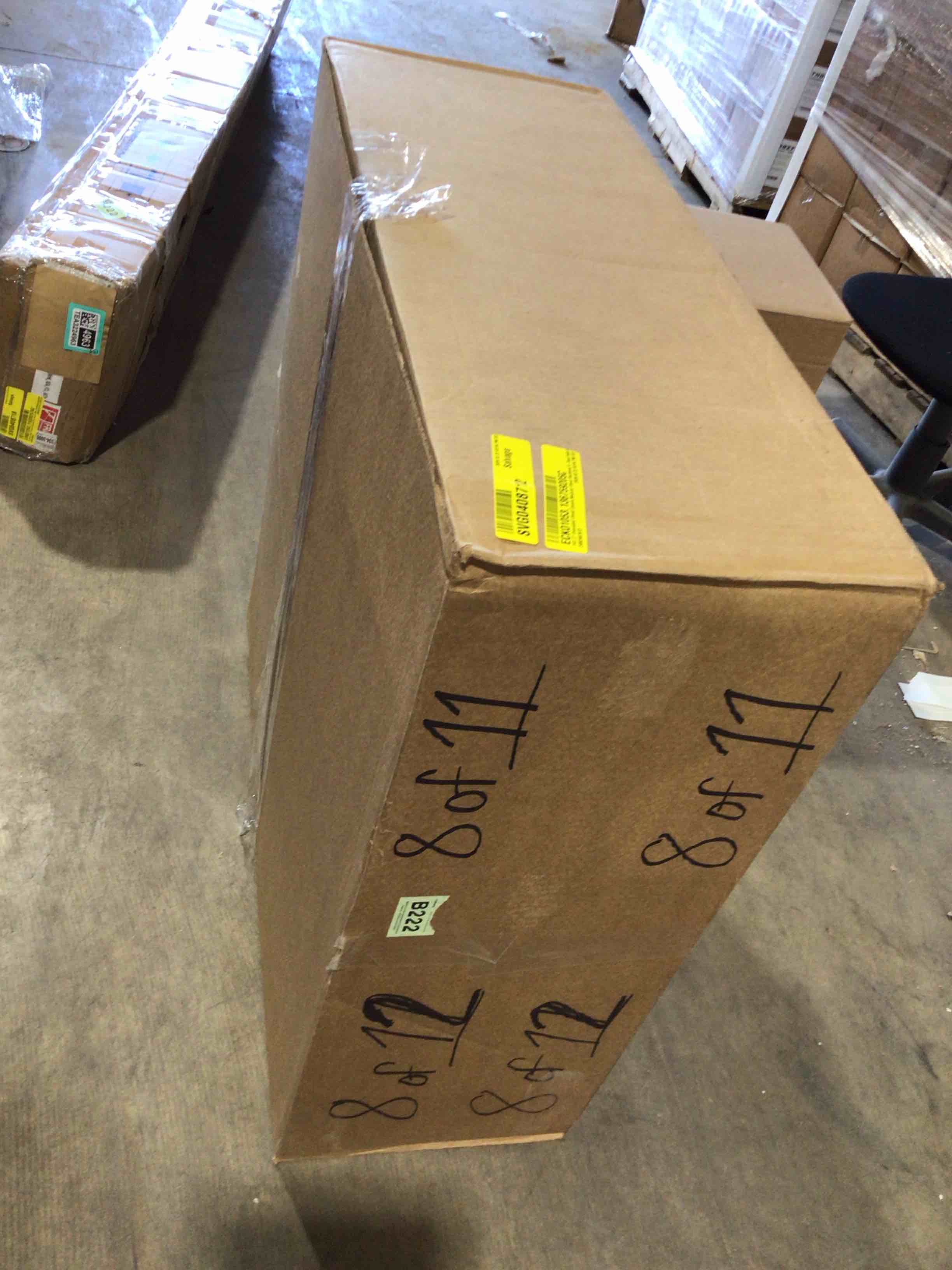 Condition photo showing Good Condition for 141.7” Oversized cloud, couch, modular cloud, sectional for seat, sofa, incomplete 