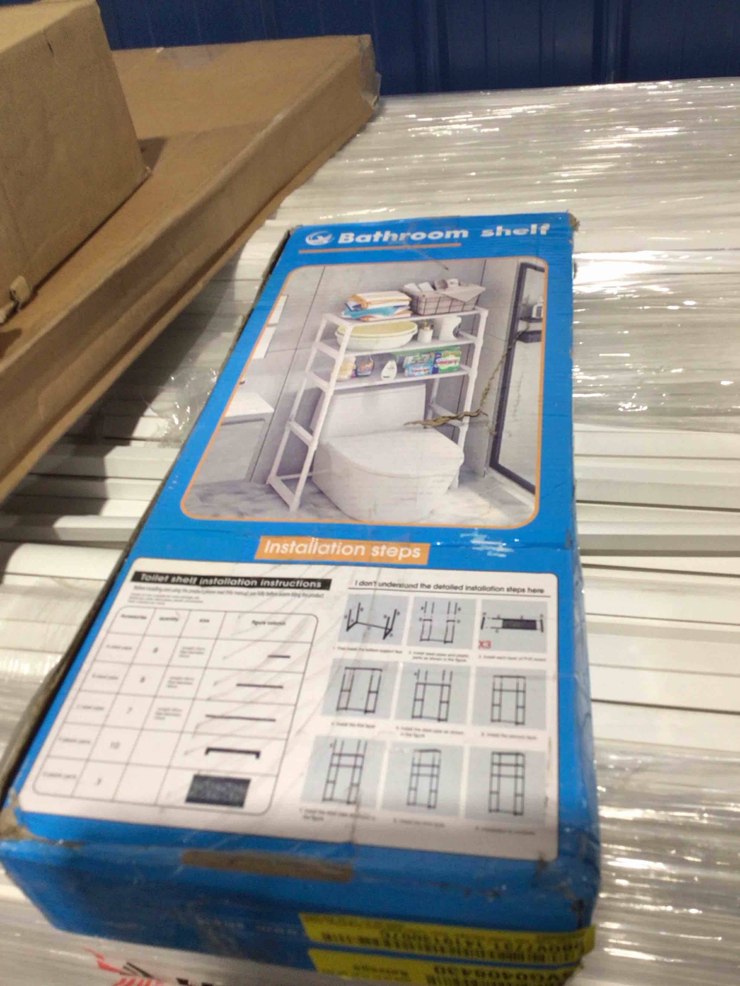 Condition photo showing Good Condition for Three tier over the toilet storage bathroom organizer shelf