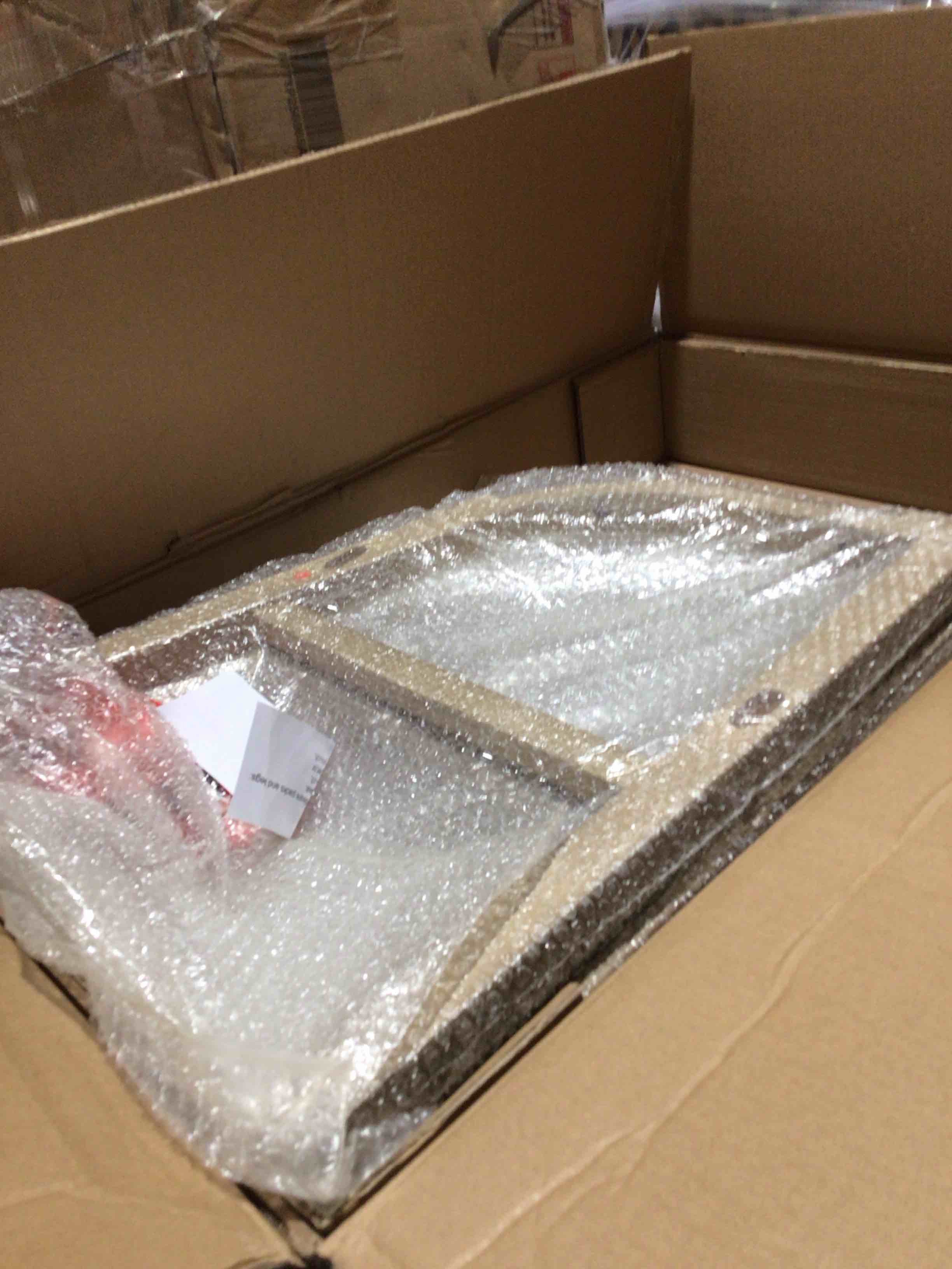 Condition photo showing New/Like New for Christopher Knight Home Faritel Modern Wooden Dining Chairs Set of 2, Fabric Upholstered Kitchen Side Armchairs, Living Room Comfy Reading Chair with Curved Rattan Back, Light Ash+Beige