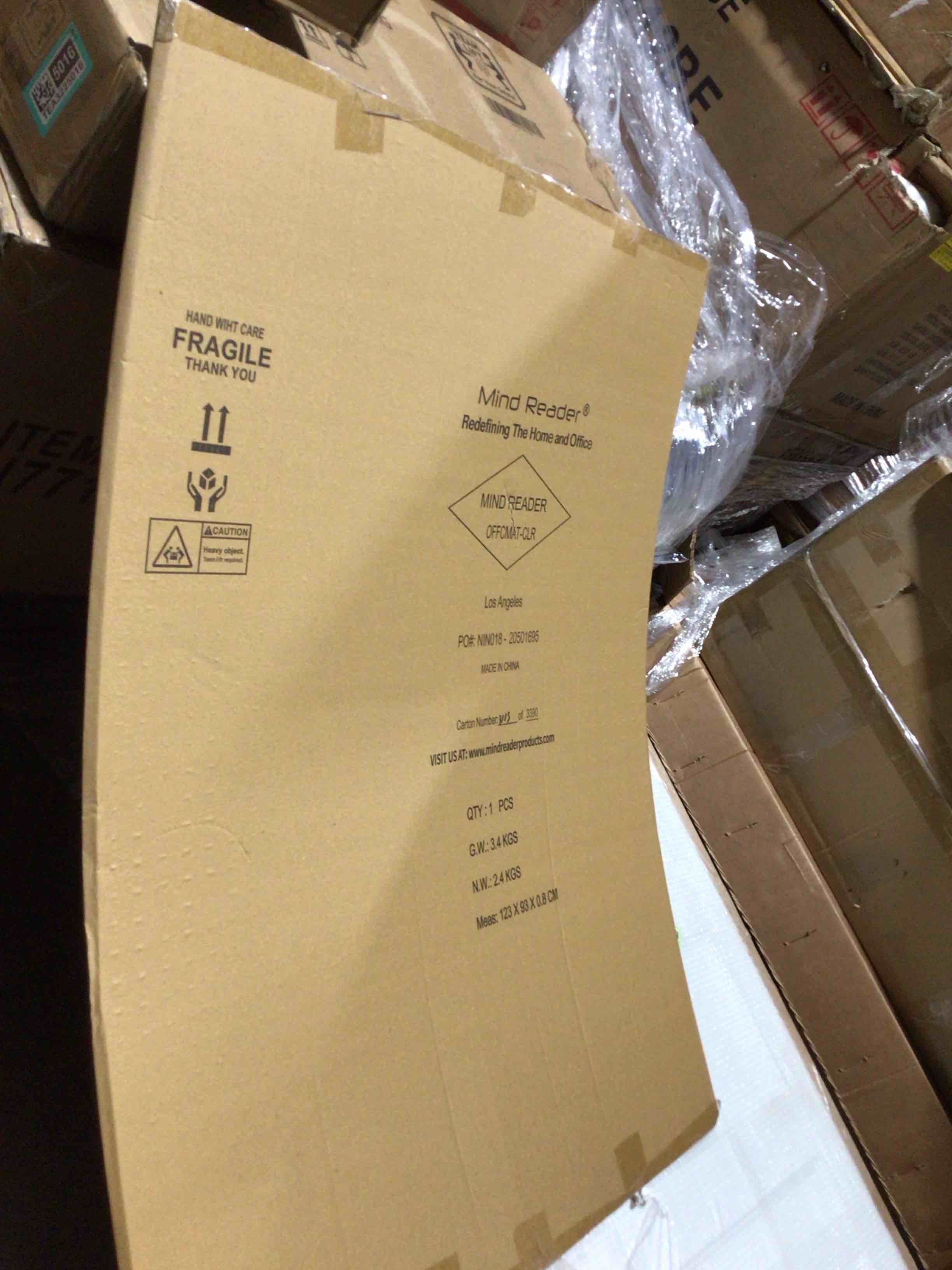 Condition photo showing New/Like New for Mind Reader Office Clear Matt