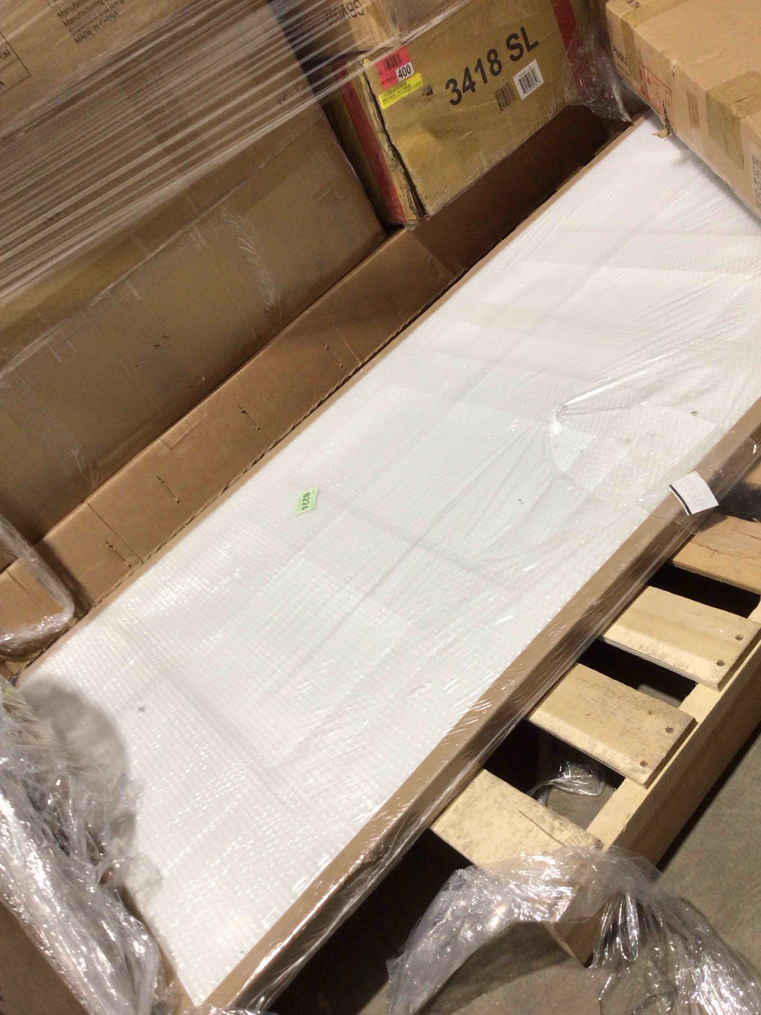 Condition photo showing Good Condition for Five panel white slab interior door