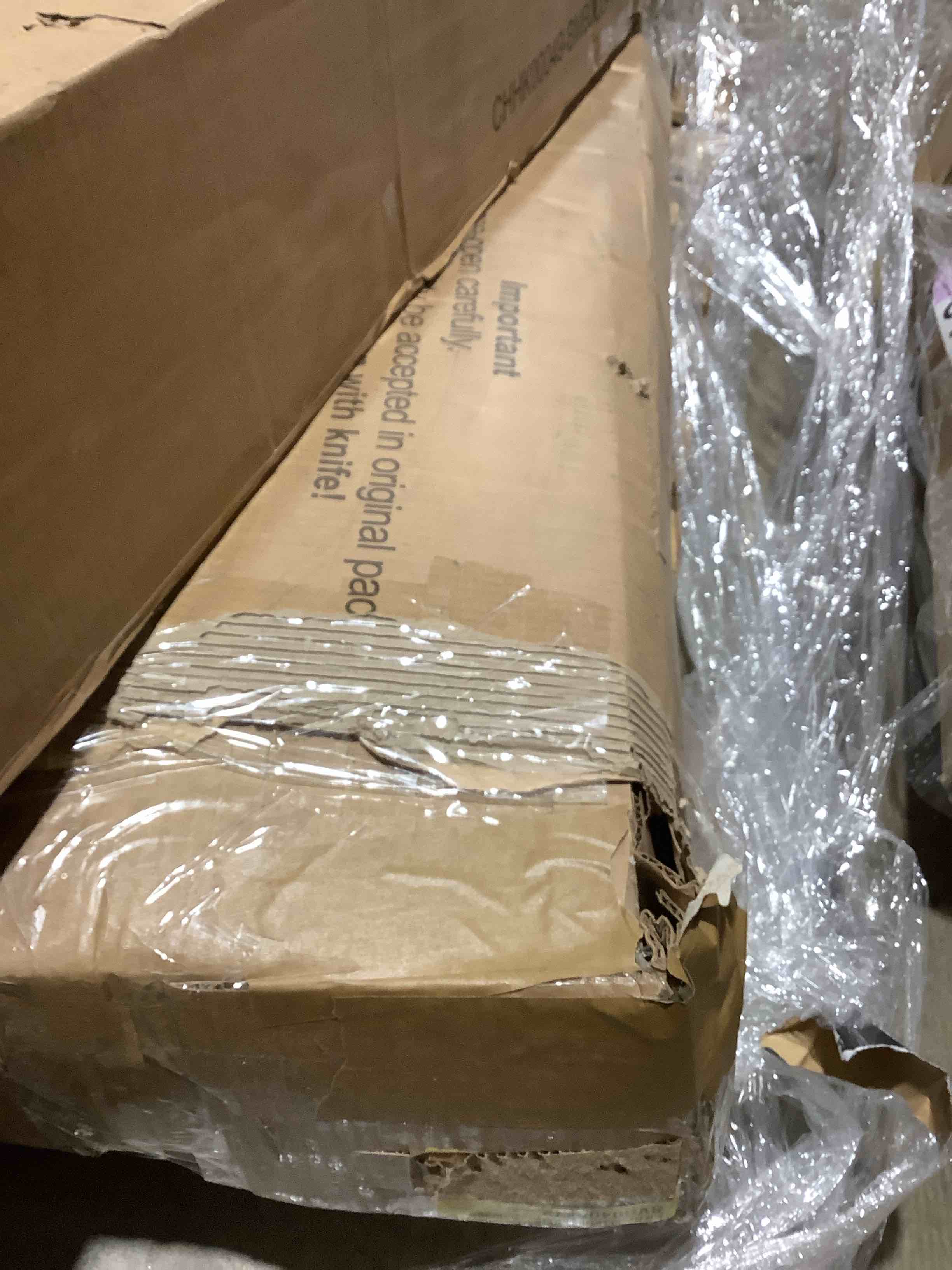 Condition photo showing Good Condition for 59 inch fluted TV stand with four doors Modern entertainment Center