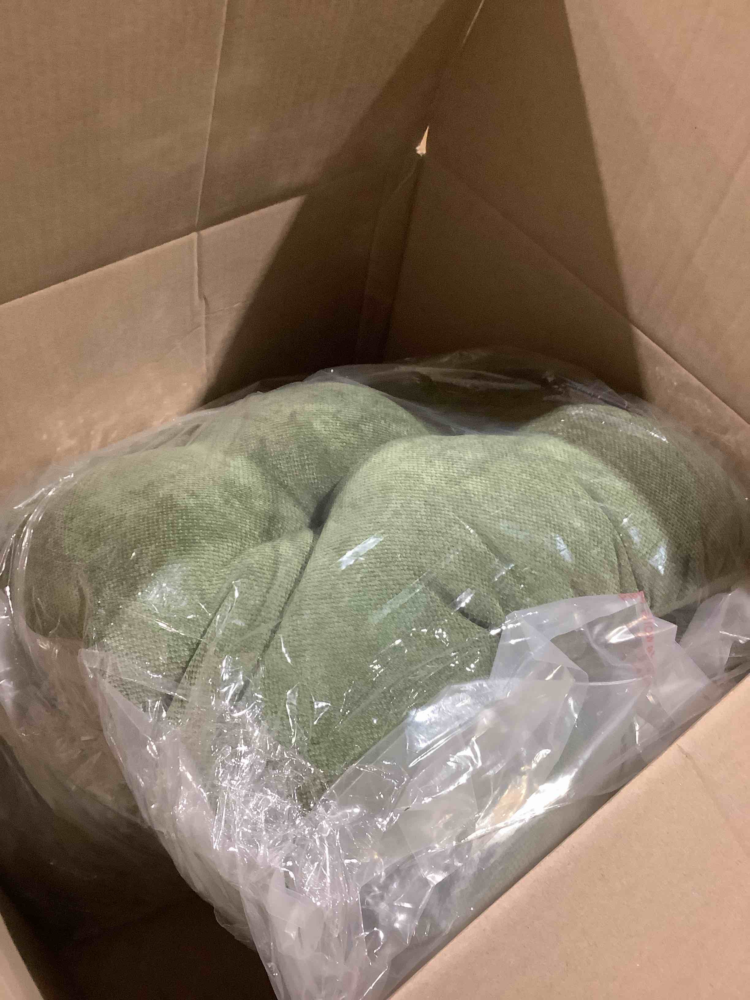 Condition photo showing Good Condition for Chenille Cloud Green Cushion