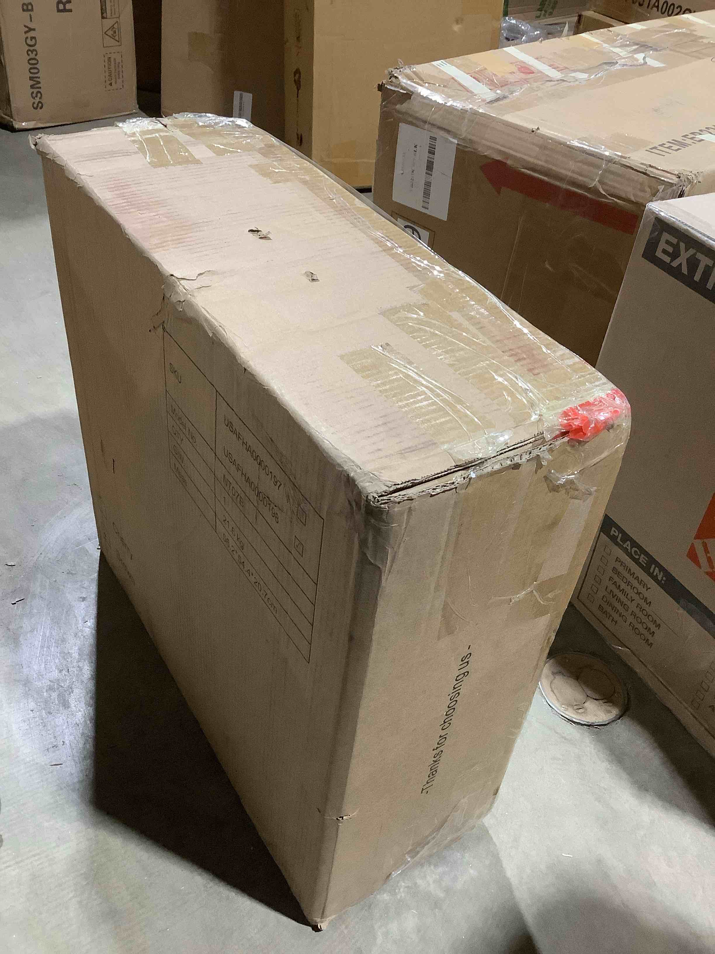 Condition photo showing Good Condition for Azella Frame end table, brown