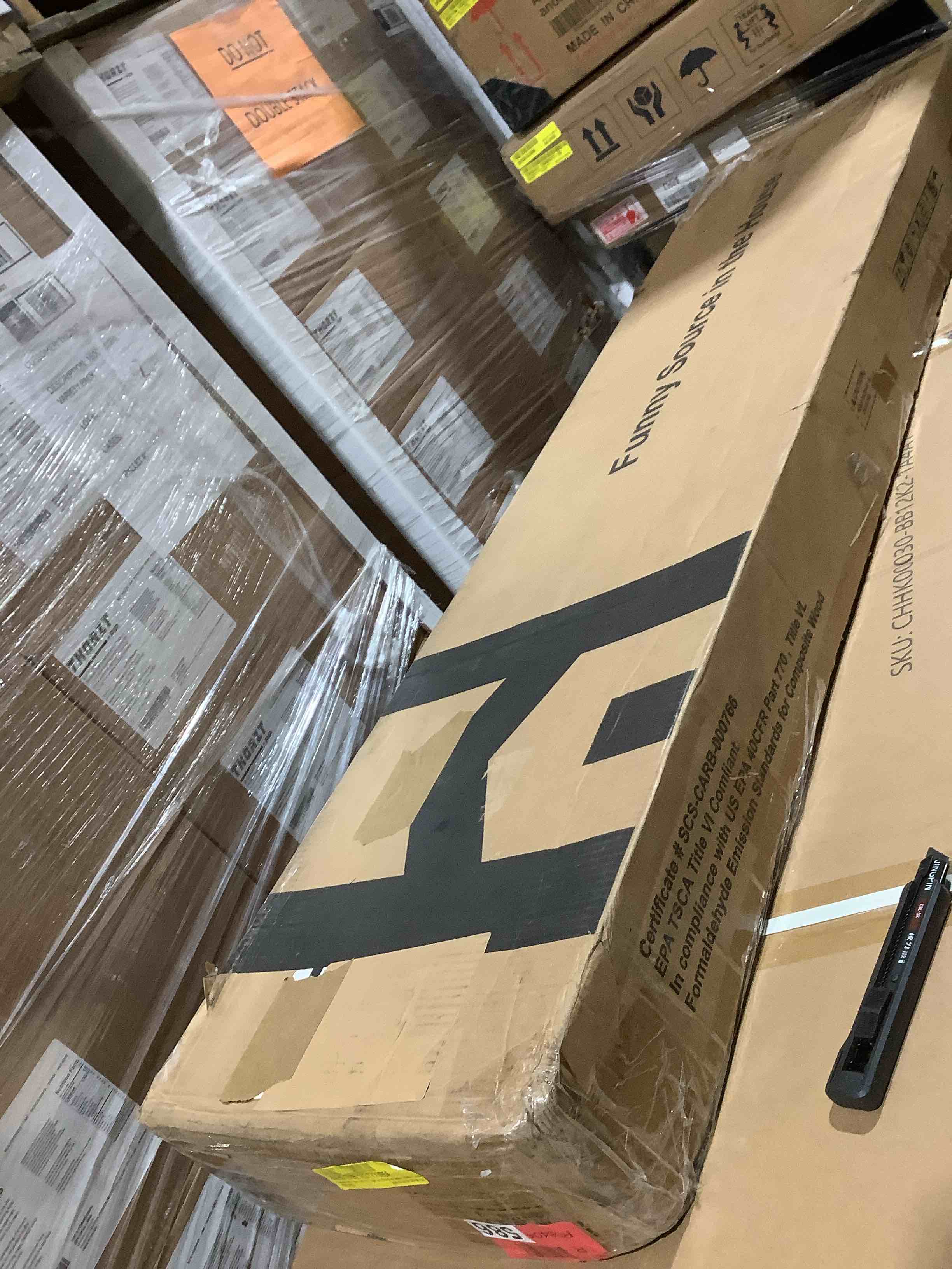 Condition photo showing Good Condition for Antioch bedframe with LED light and charging station metal frame, queen